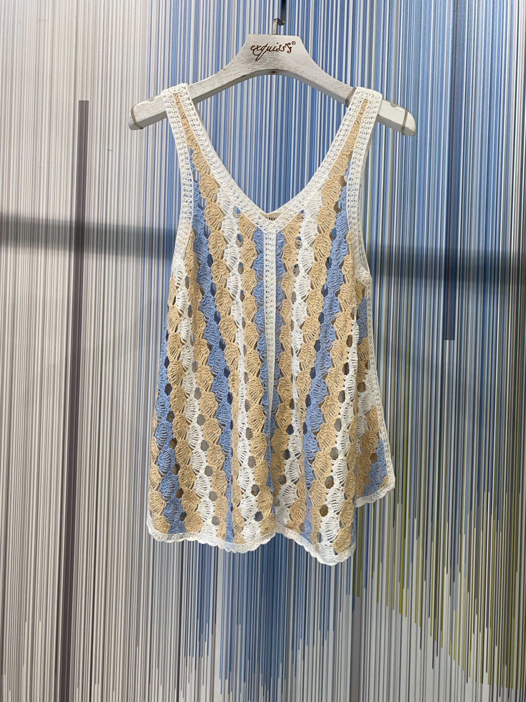 Wholesaler Exquiss's - Openwork lace tank top