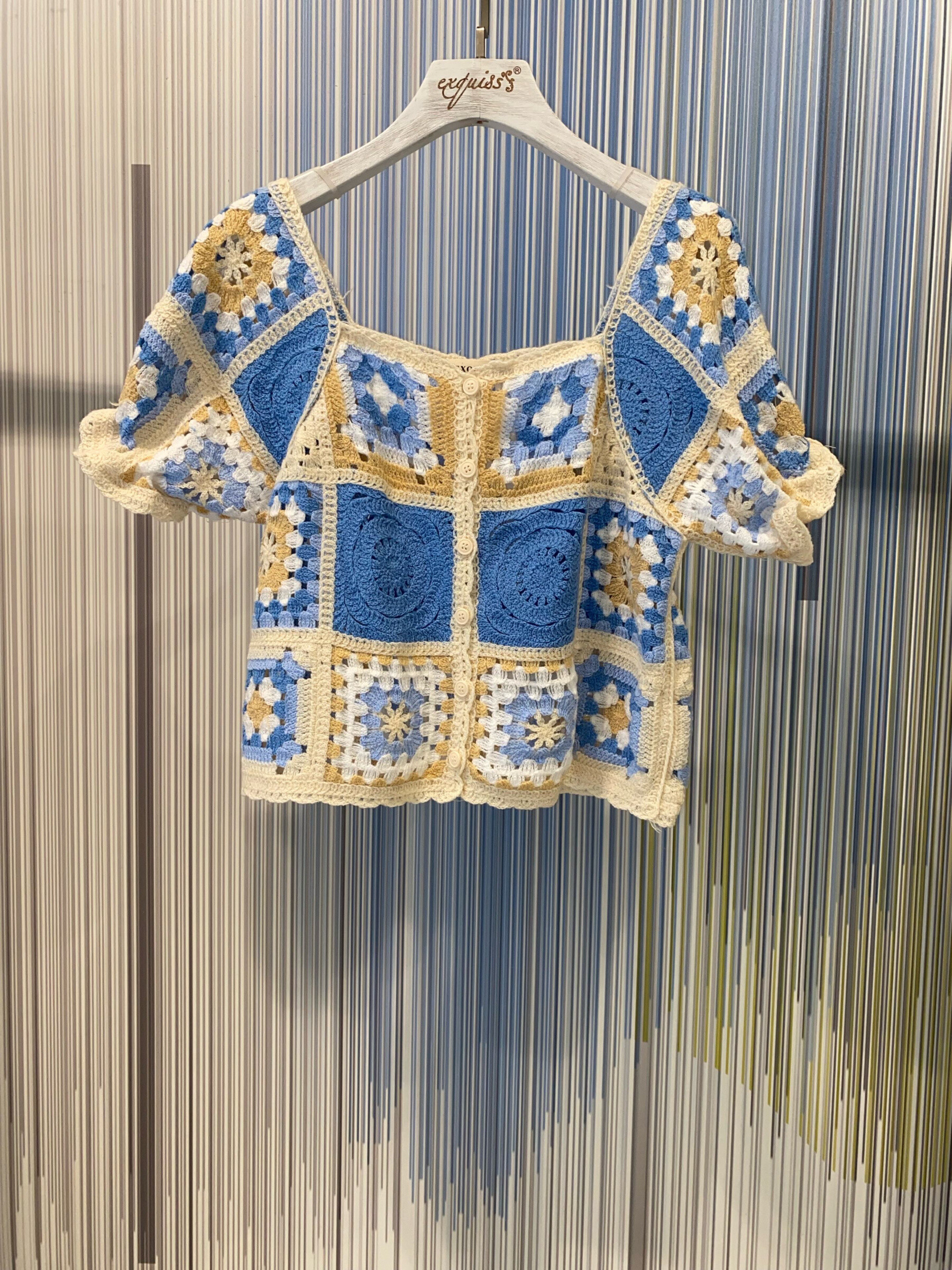 Wholesaler Exquiss's - Patterned crochet top