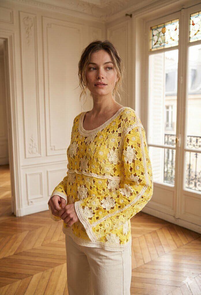 Mayorista Exquiss's - Top floral de manga larga