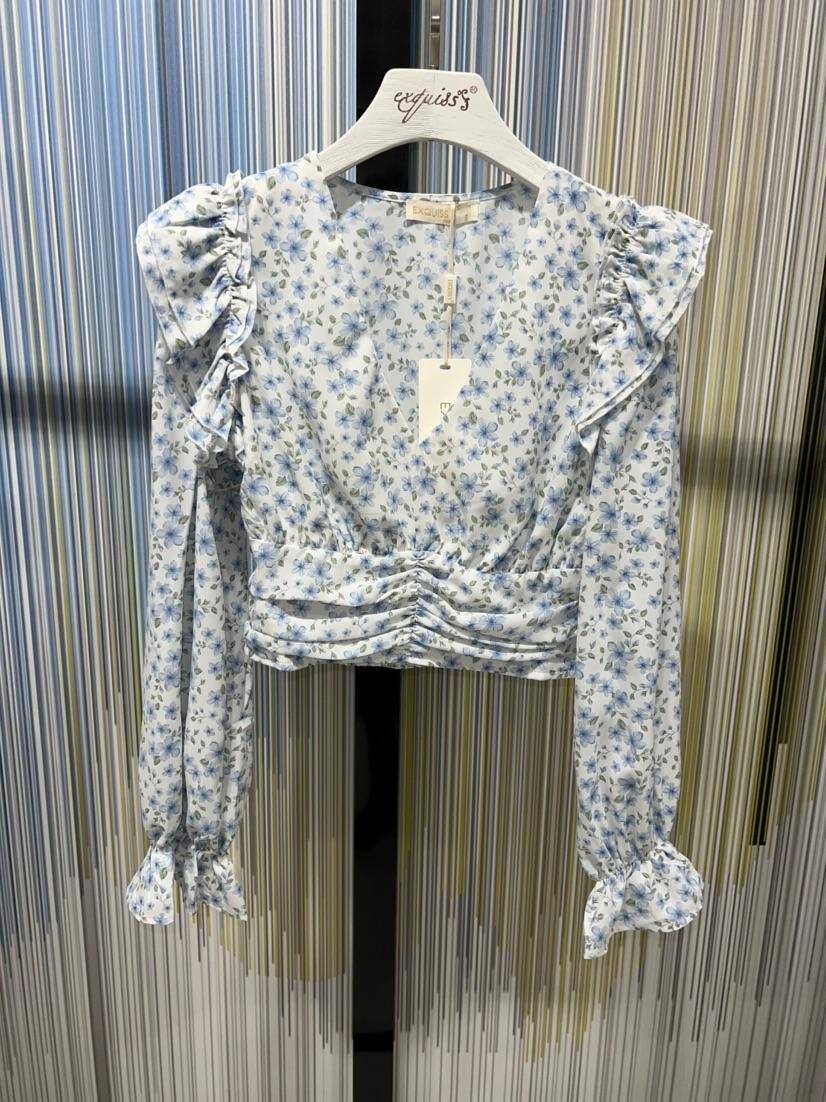 Wholesaler Exquiss's - Feminine ruffled blouse