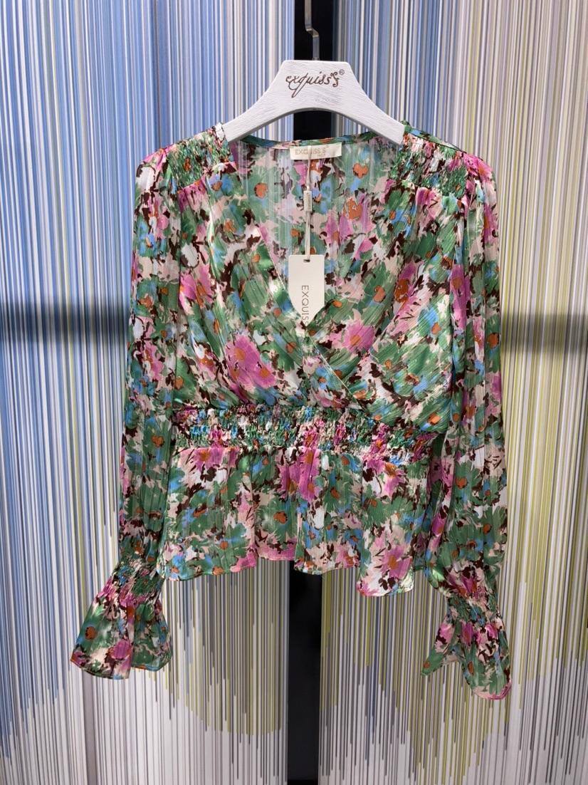 Mayorista Exquiss's - Blusa fluida con estampado floral