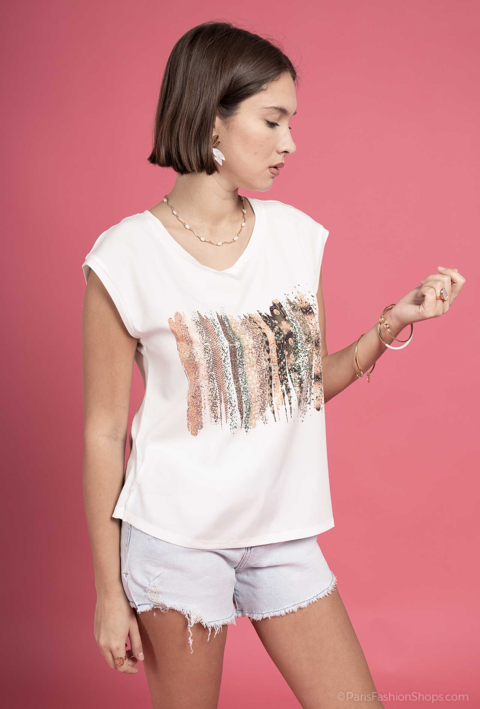 Großhändler Exquiss's - Frauen-T-Shirt mit einzigartigem Druck