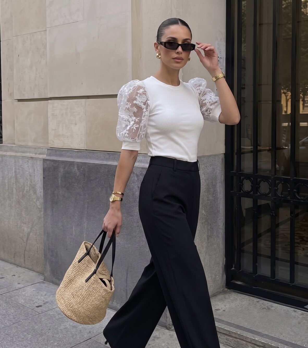 Wholesaler Exquiss's - Puff sleeve top
