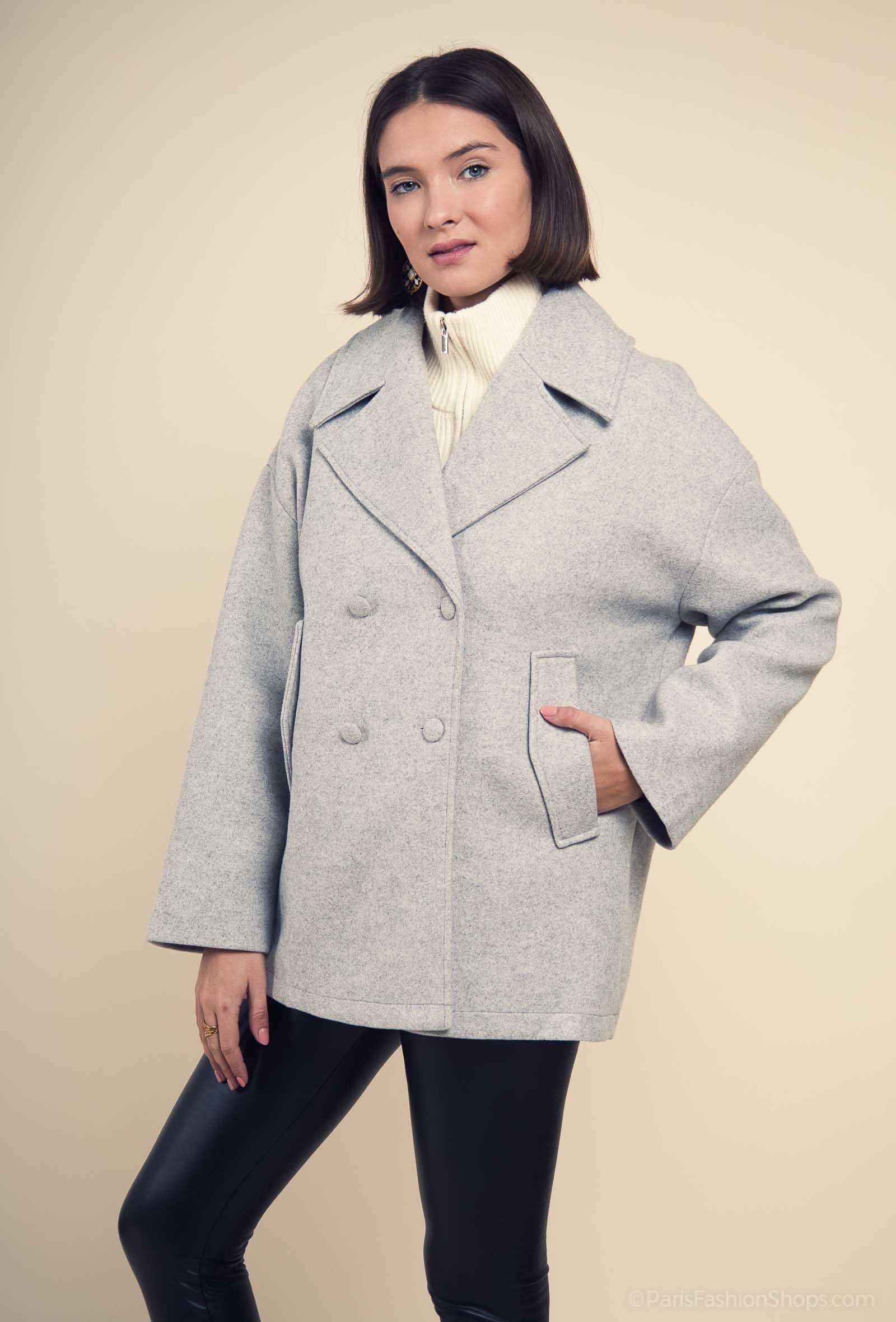 Grossiste Exquiss's - Manteau Doublé Chic