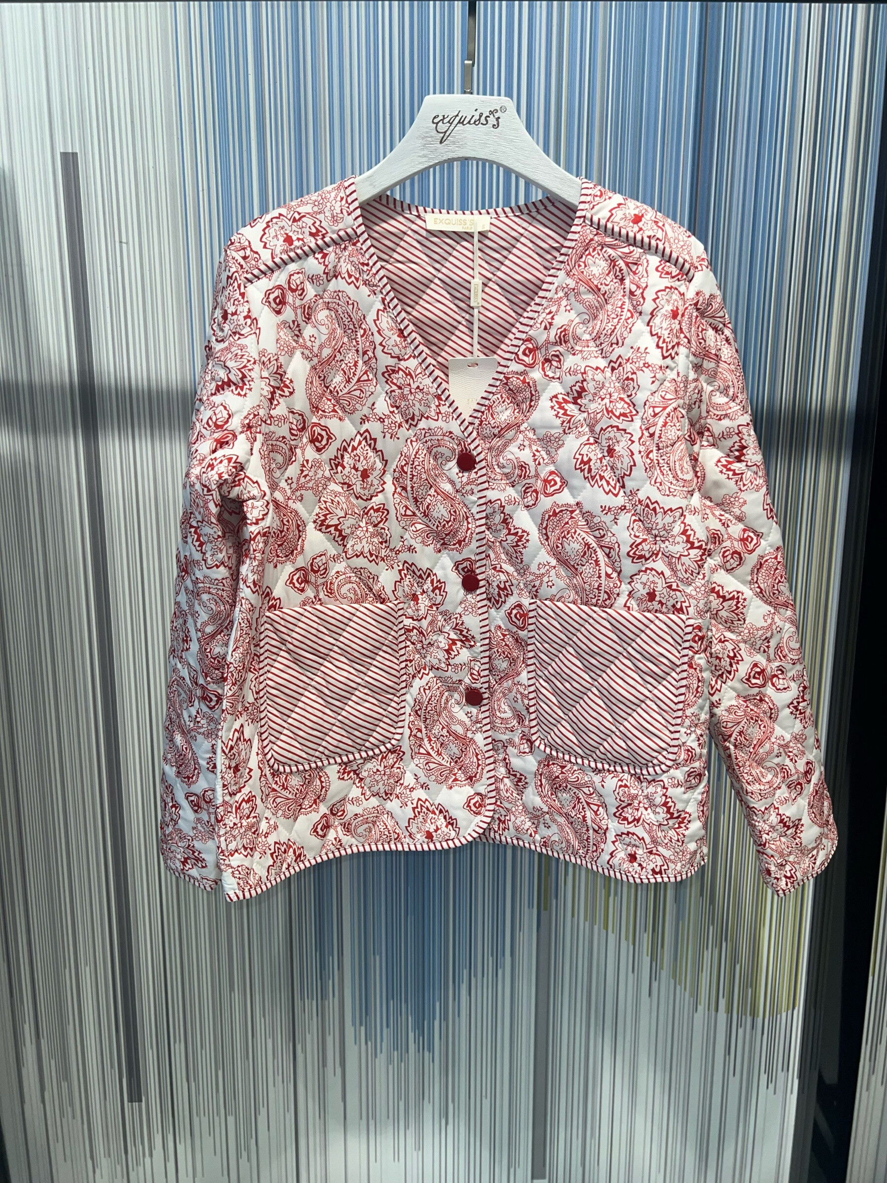 Wholesaler Exquiss's - Elegant Printed Jacket