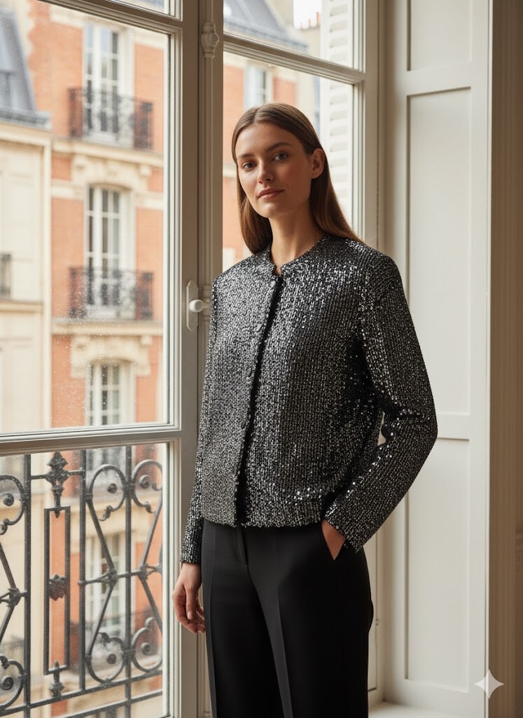 Wholesaler Exquiss's - Chic sequin jacket