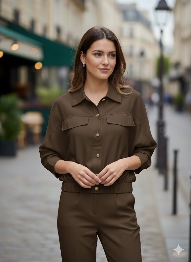 Wholesaler Exquiss's - Elegant Blouse with Loose Sleeves
