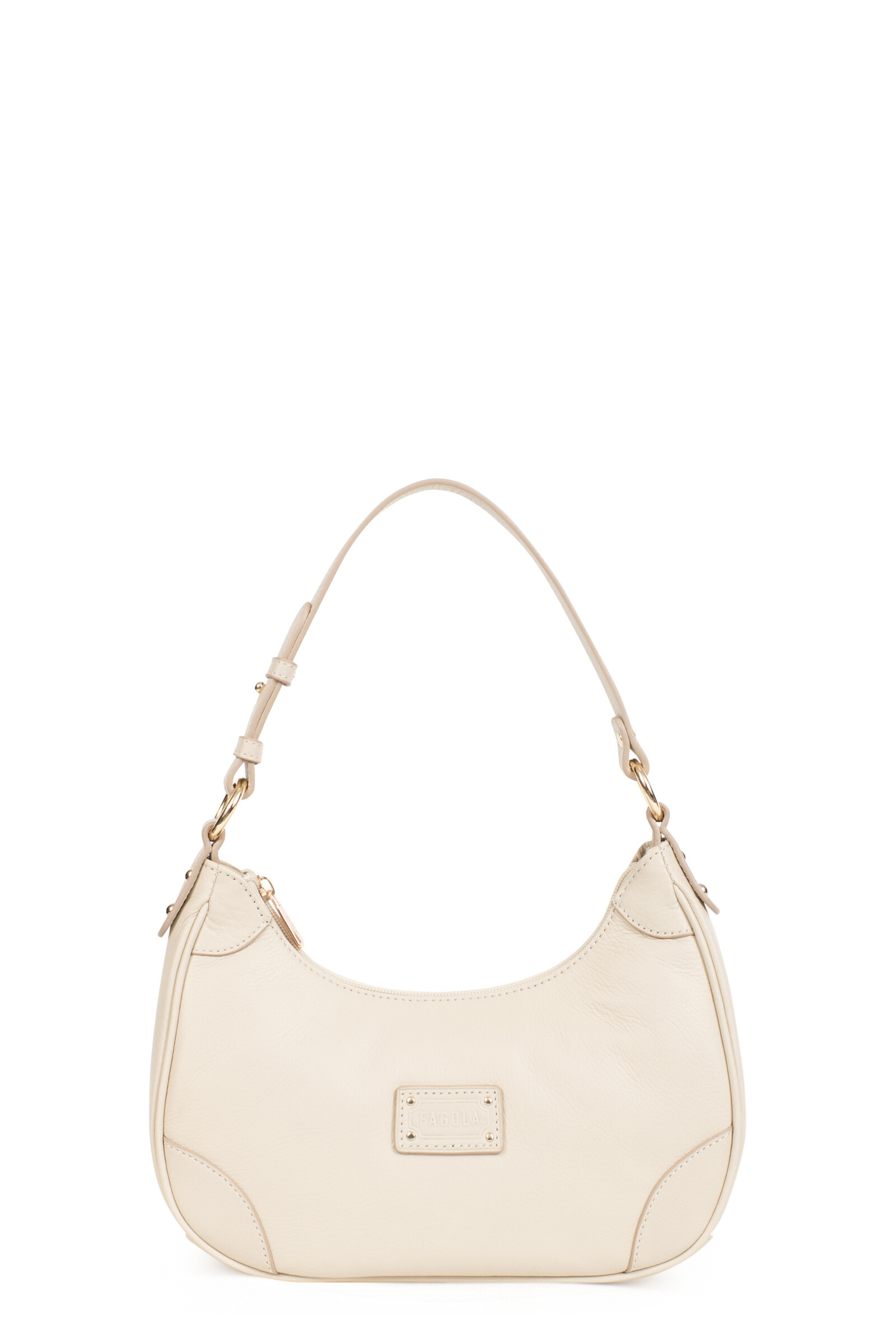 Wholesaler Fagola - Fagola - Bag worn shoulder 1 handle - Foulon cowhide. - Preta line