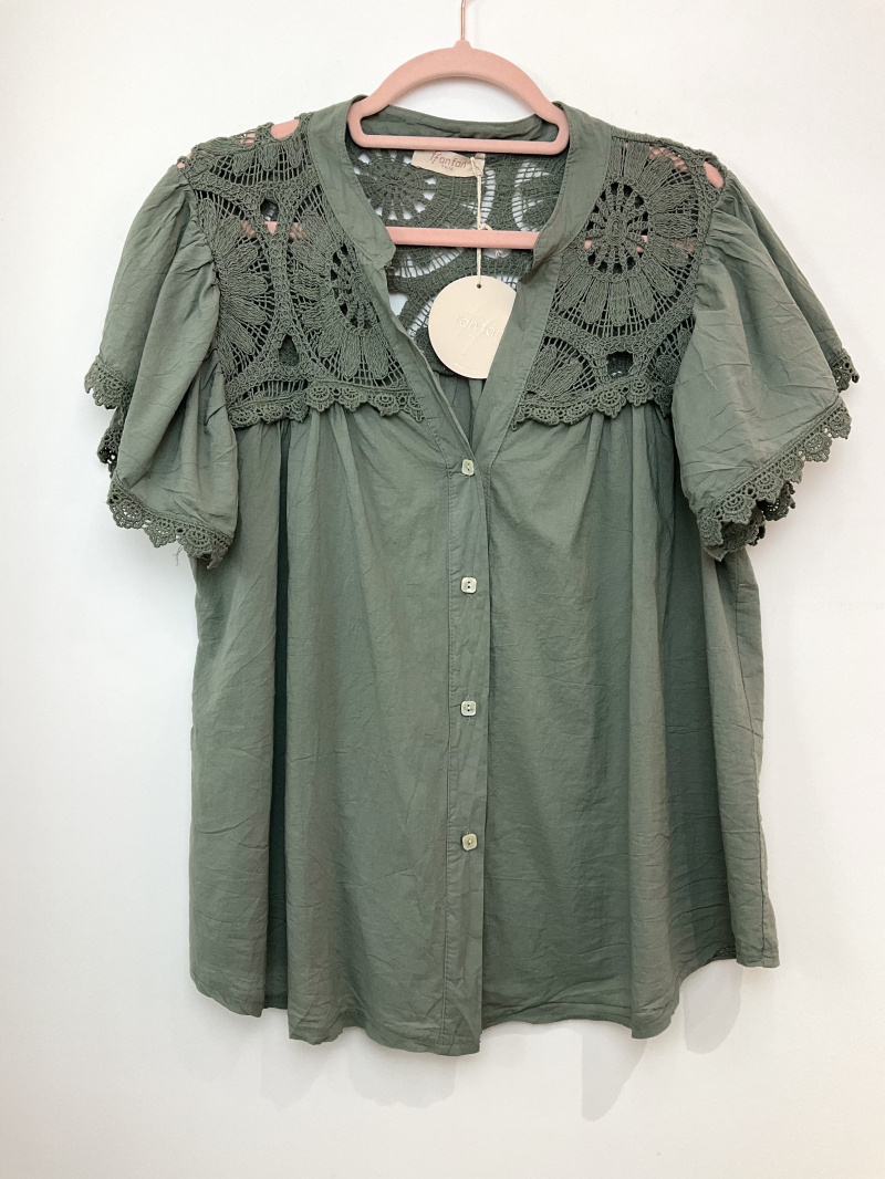 Wholesaler FANFAN - Top with embroidery