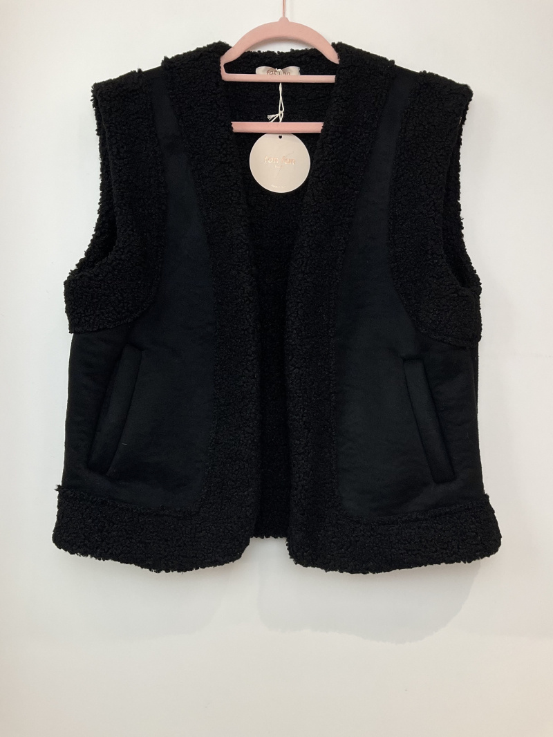 Wholesaler FANFAN - Sleeveless Shearling Jacket