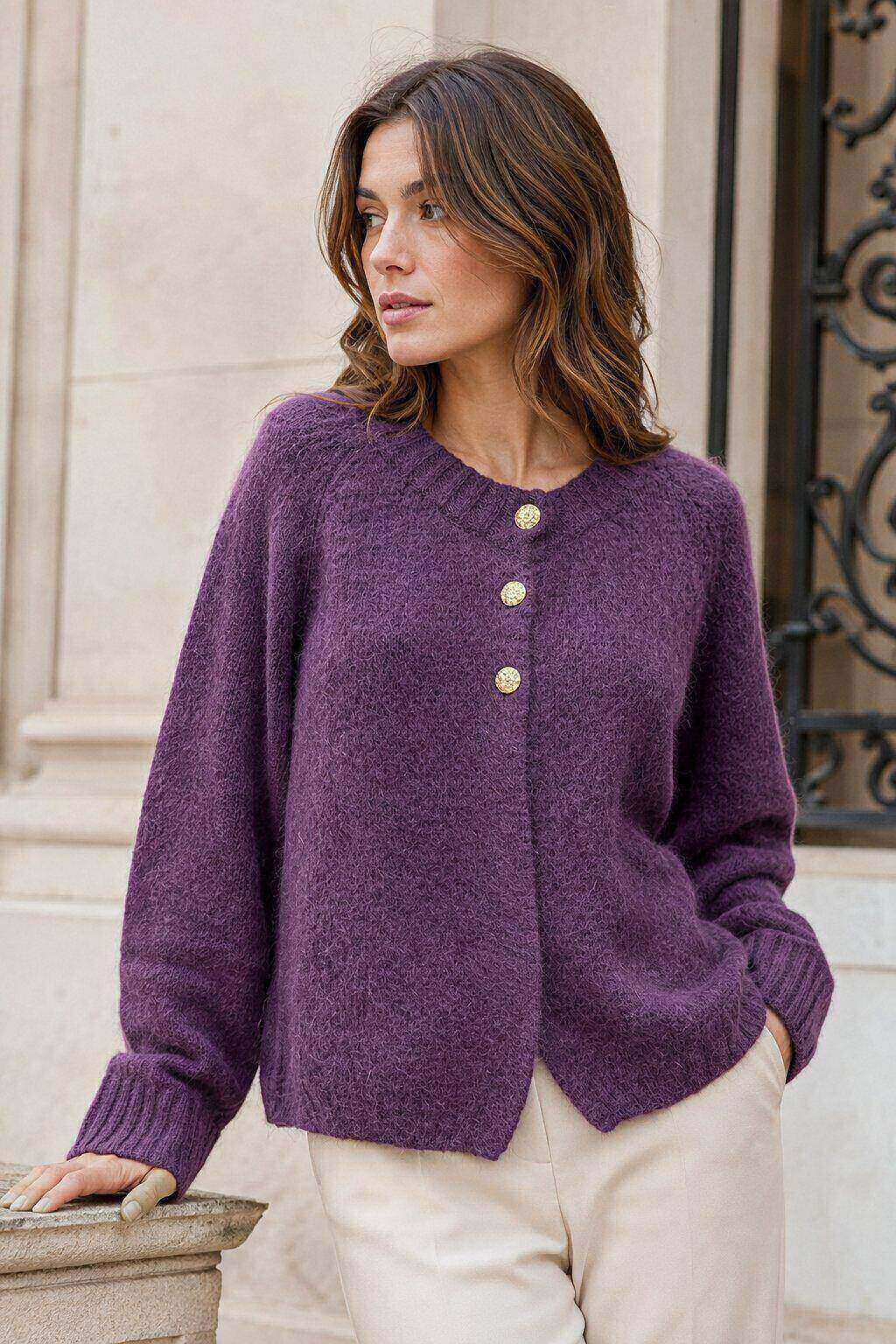 Grossiste Farfalla - Gilet fantaisie boutons dorés