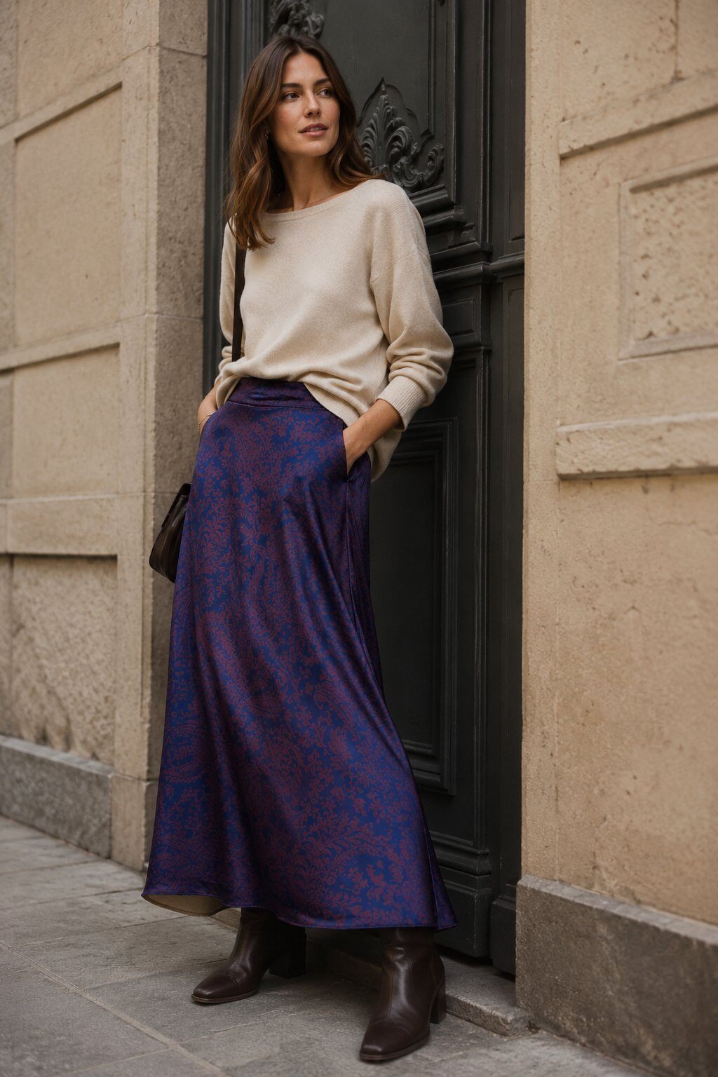 Wholesaler Farfalla - Long printed viscose skirt