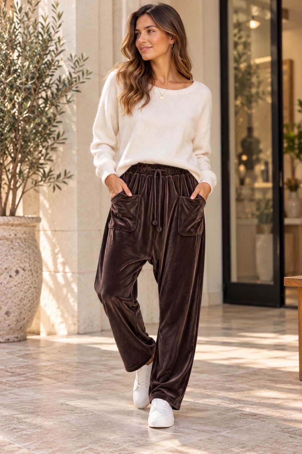 Wholesaler Farfalla - Velvet trousers