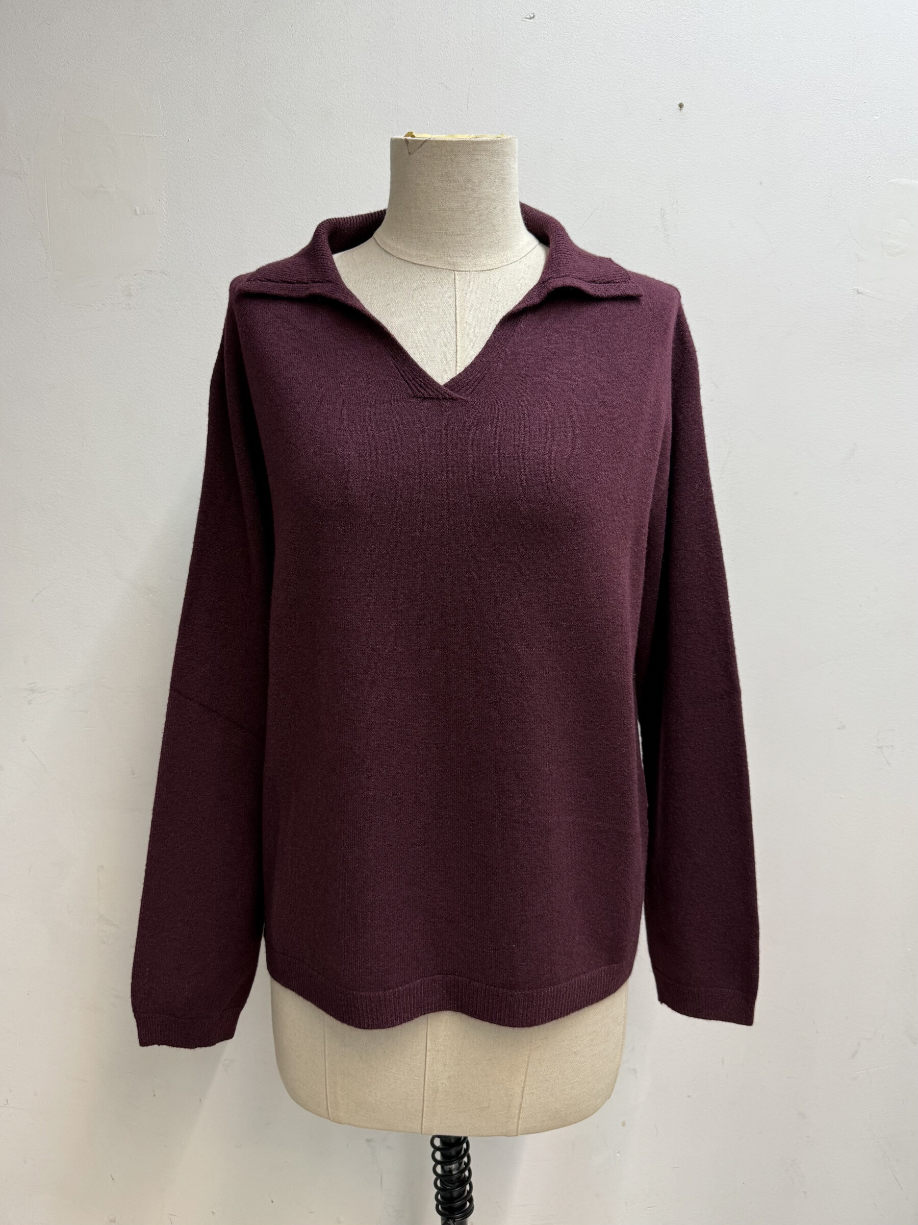 Pull élégant italien, mi-saison, viscose et polyester, idéal pour l'automne 2025