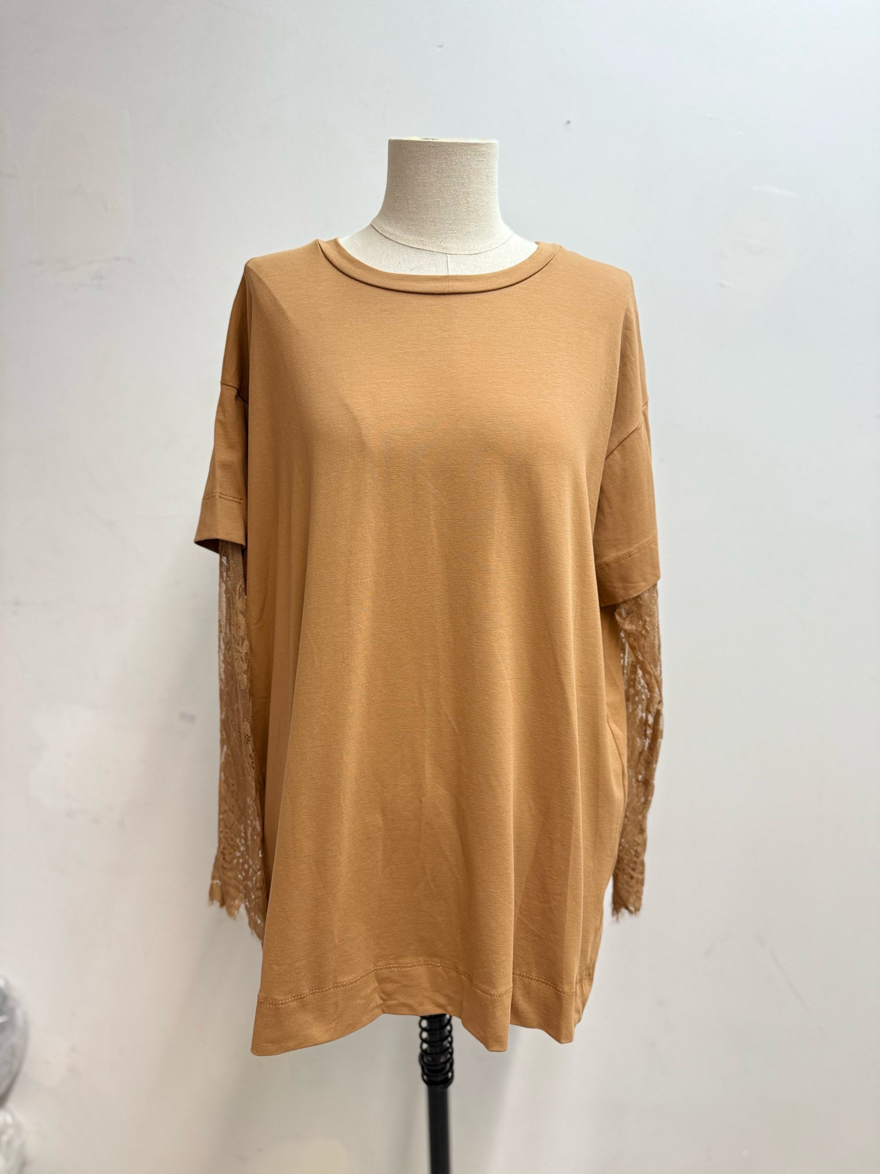 Grossista Farfalla - T-shirt a manica lunga con pizzo