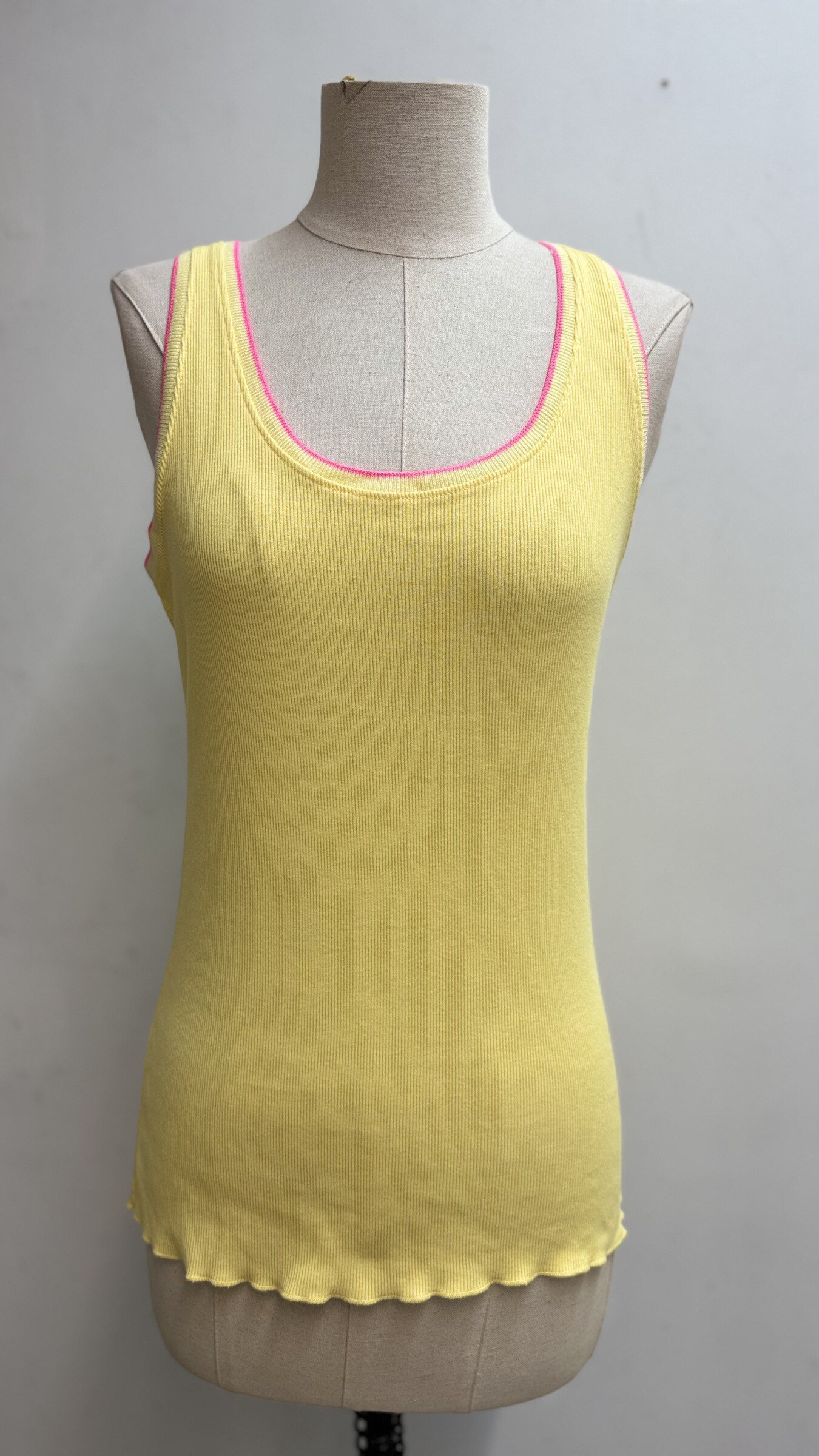Wholesaler Farfalla - Ribbed tank top with contrasting trims