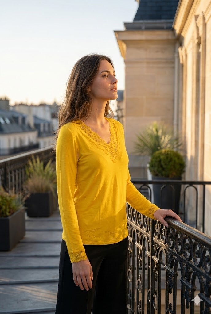 Grossiste Farfalla - T-shirt en dentelle élégante