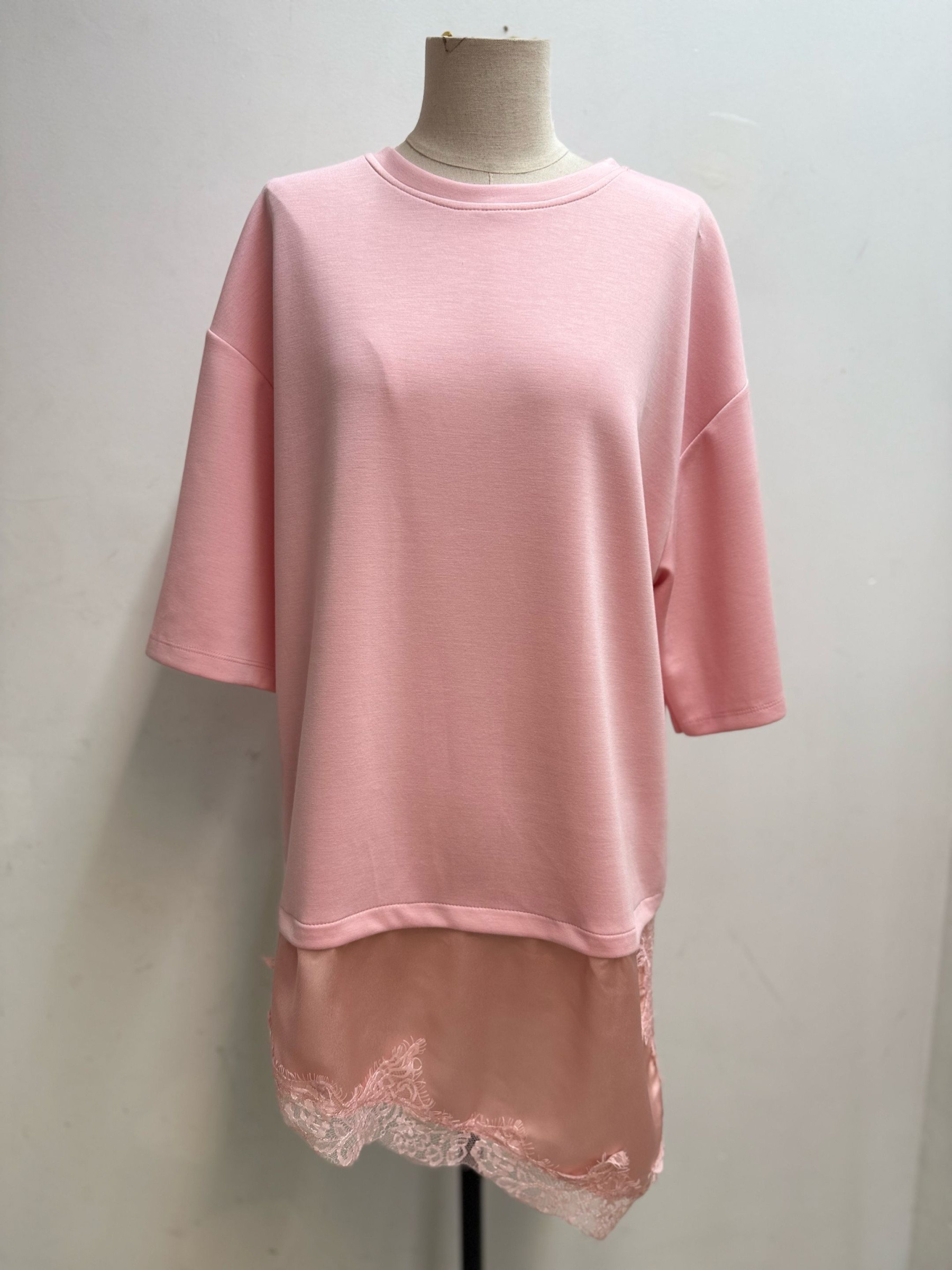 Grossiste Farfalla - Top oversize avec dentelle