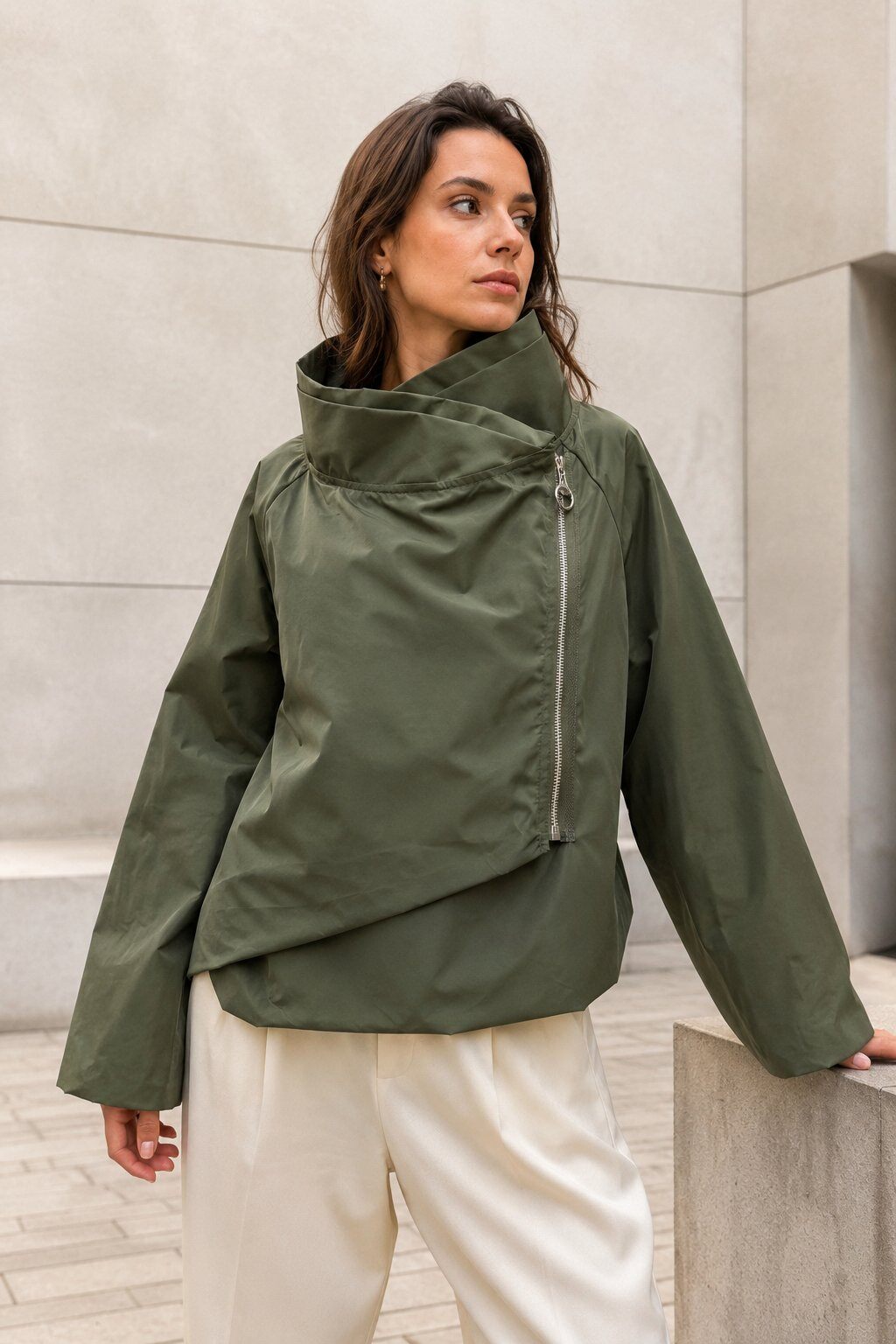 Wholesaler Farfalla - Asymmetrical zip-up jacket