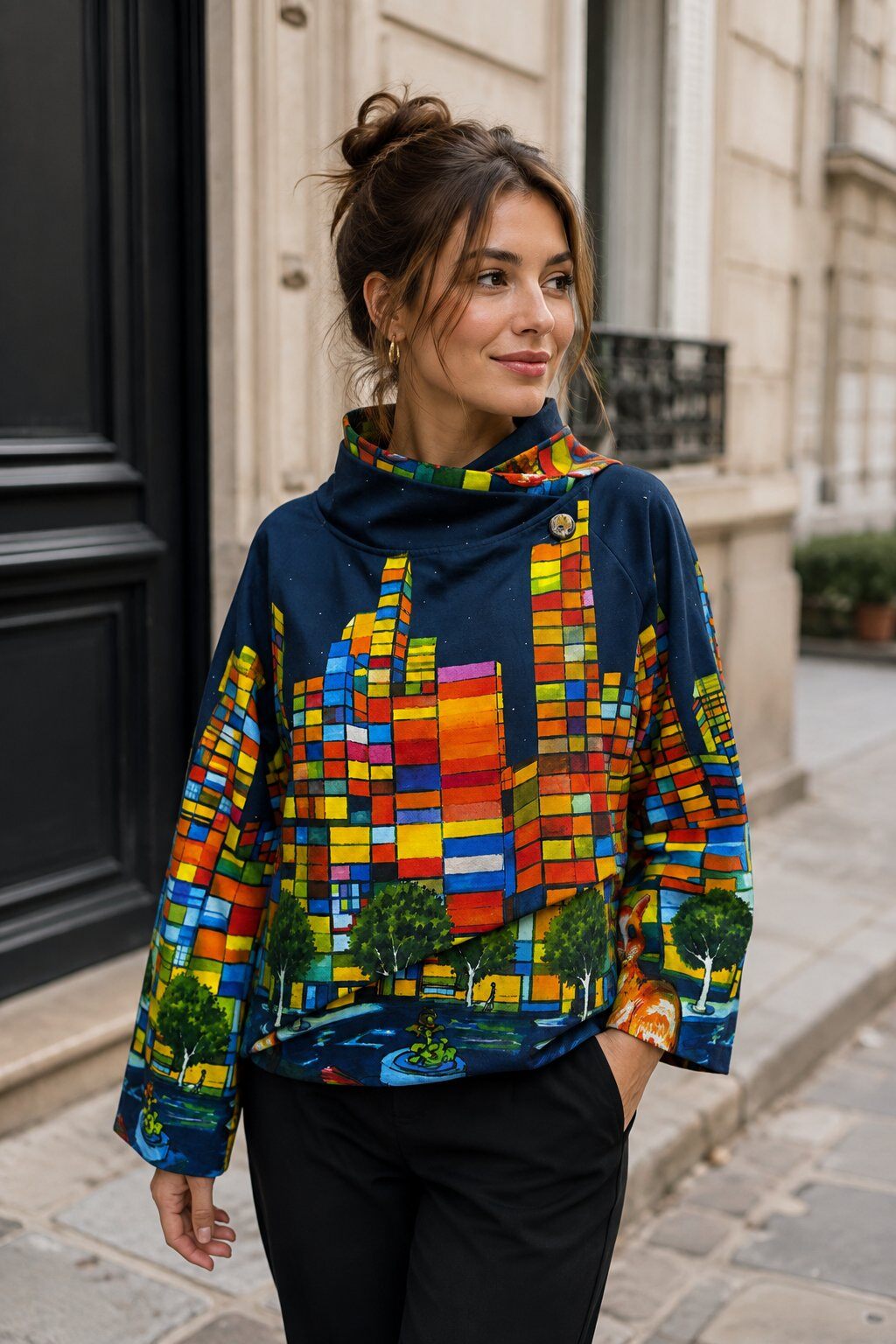 Wholesaler Farfalla - Jacket with abstract graphic print