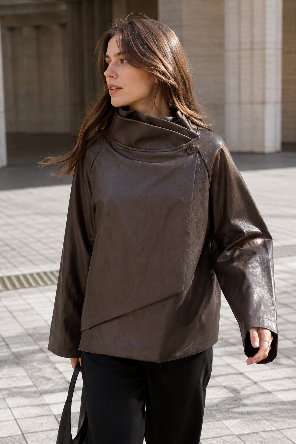 Wholesaler Farfalla - Buttoned asymmetrical jacket