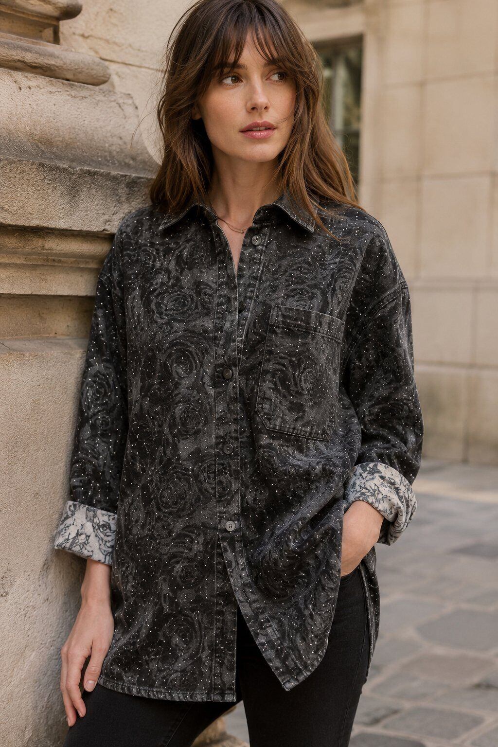 Grossiste Farfalla - Veste V6084 à imprimé floral