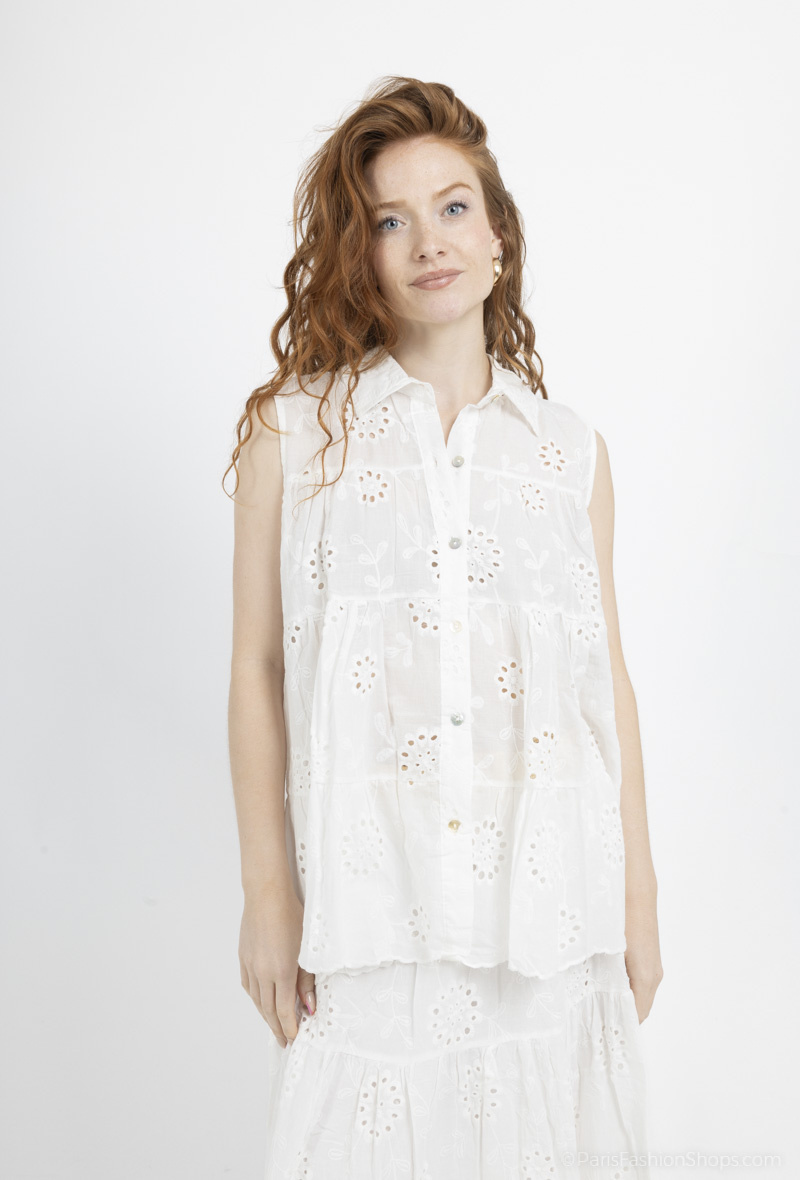 Wholesaler FASHION C&Z - English embroidery shirt