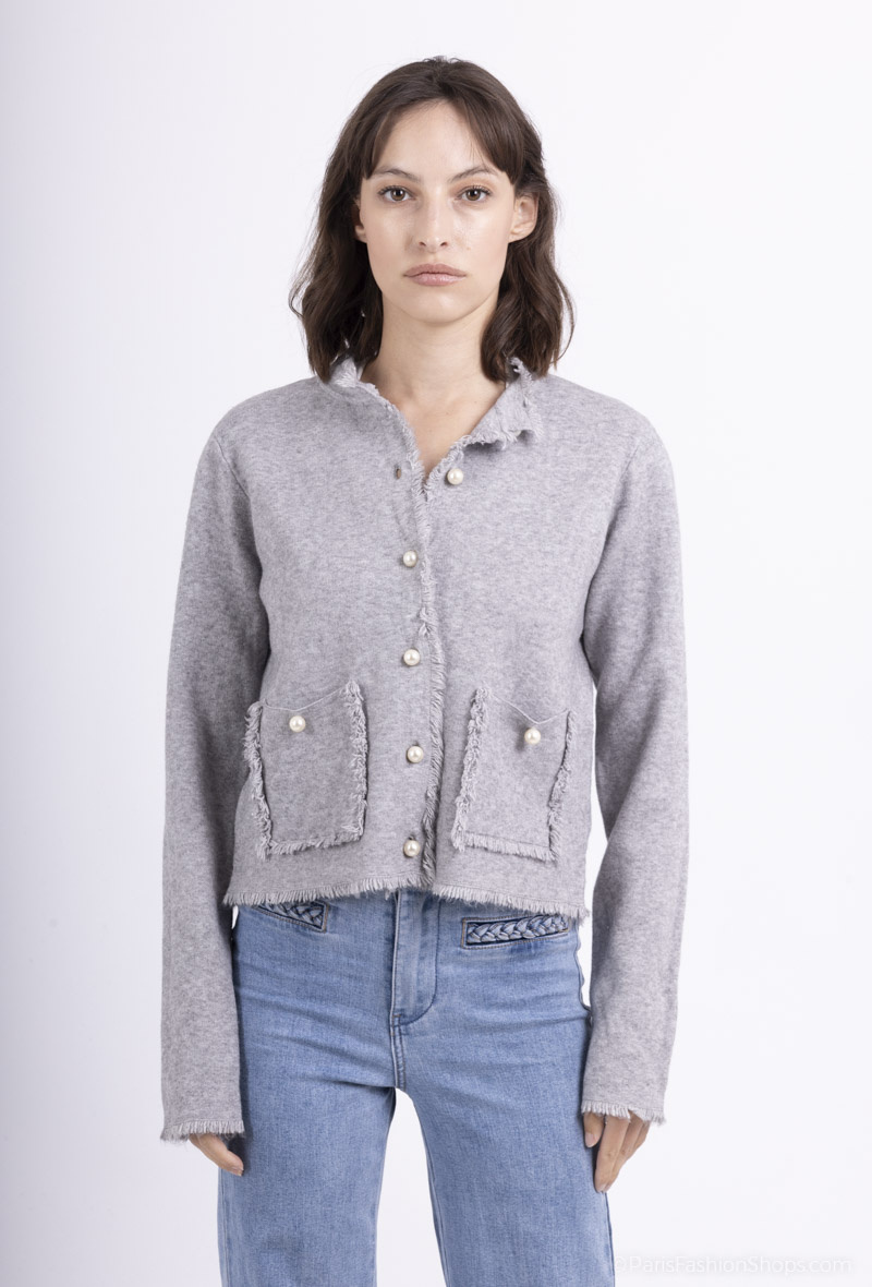 Wholesaler FASHION C&Z - Vest with pearls