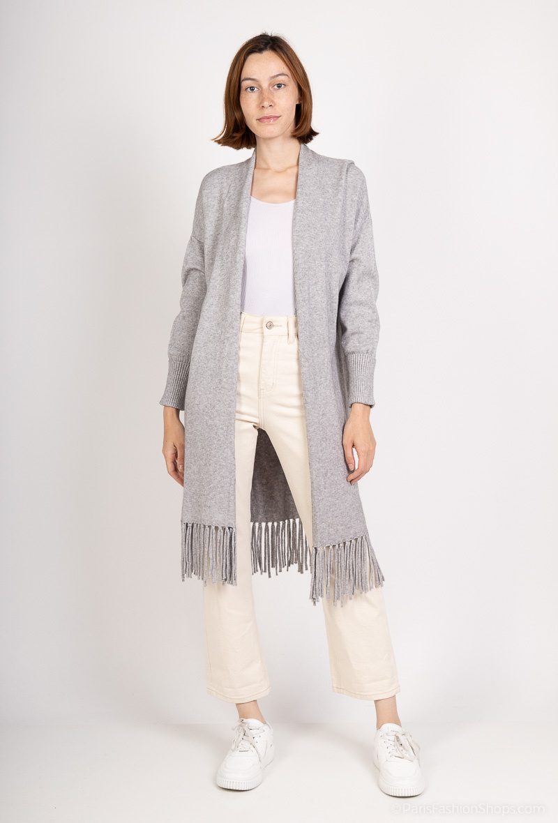 Wholesaler FASHION C&Z - Fringed knitted vest