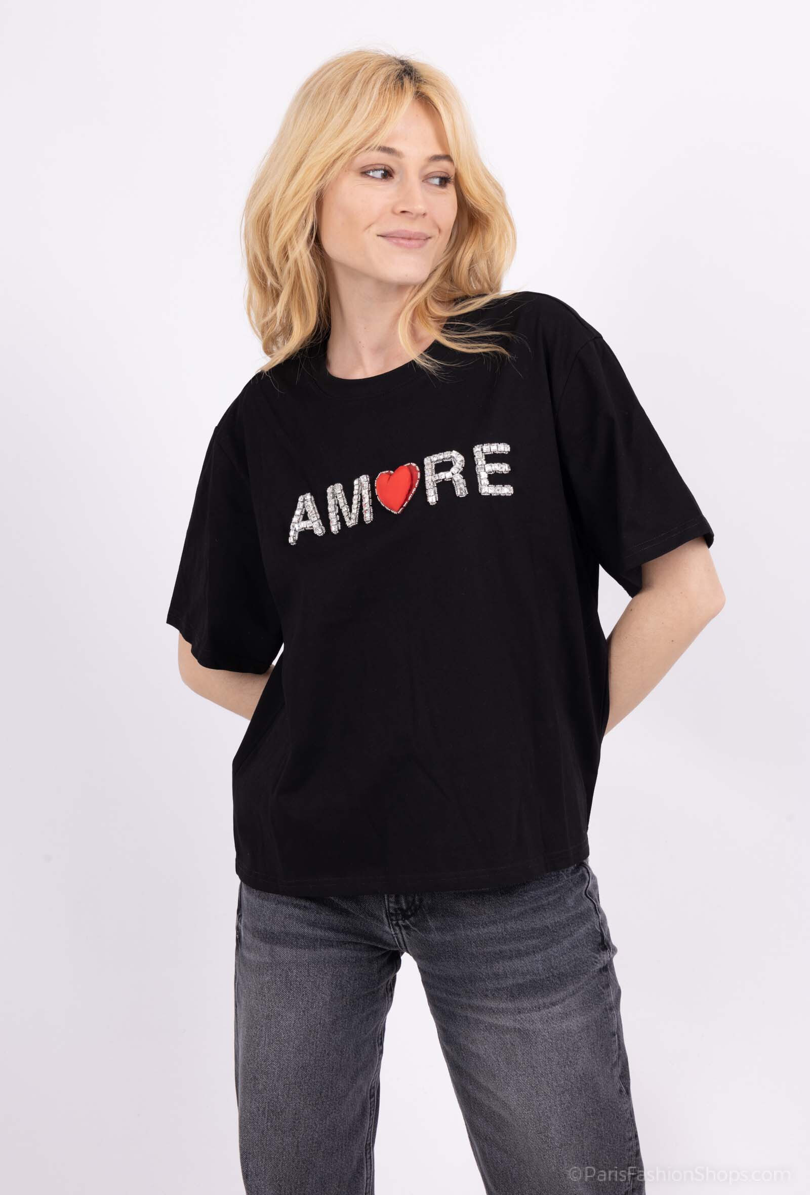 Wholesaler FASHION C&Z - Printed V-NECK T-shirt