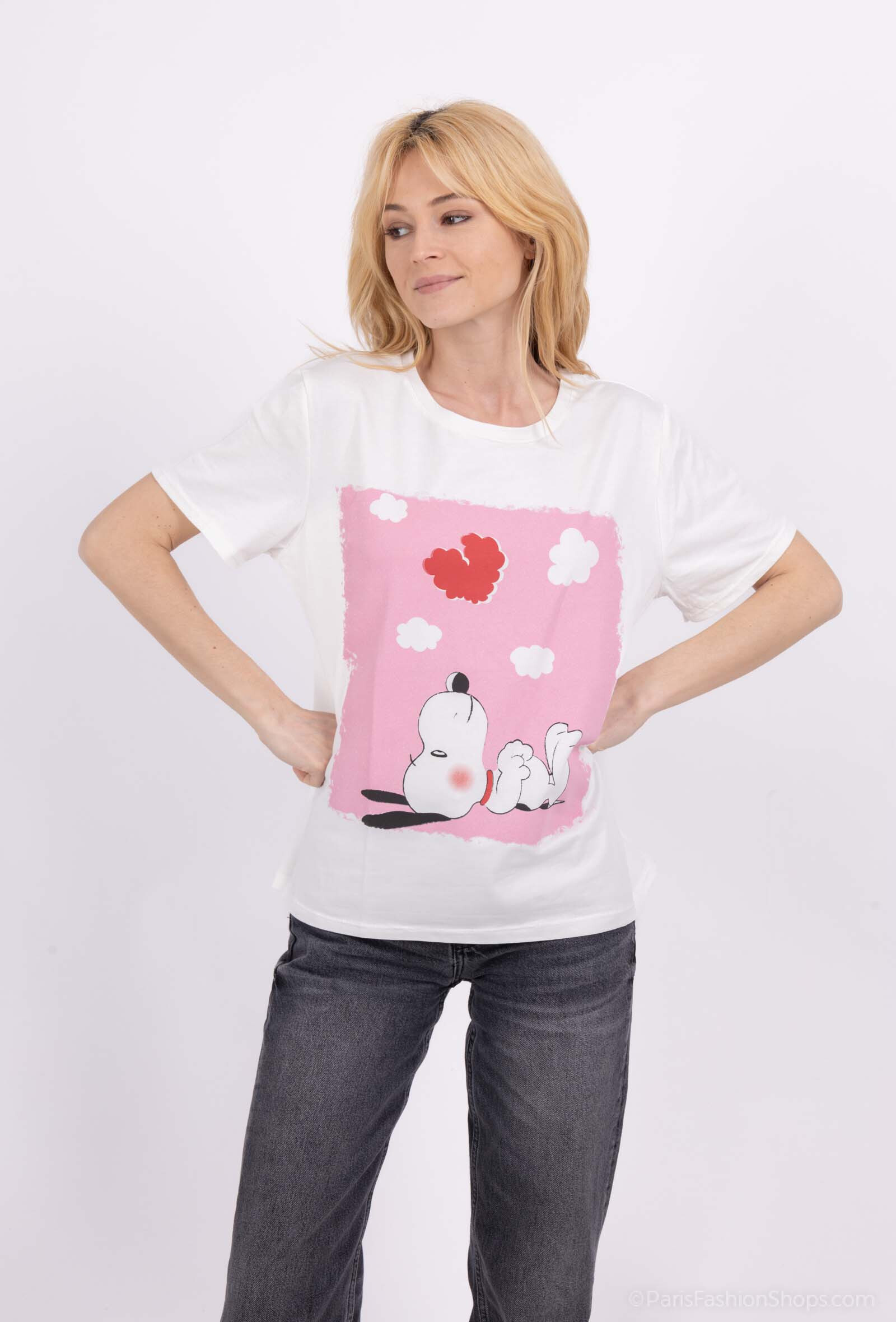 Wholesaler FASHION C&Z - Printed V-NECK T-shirt