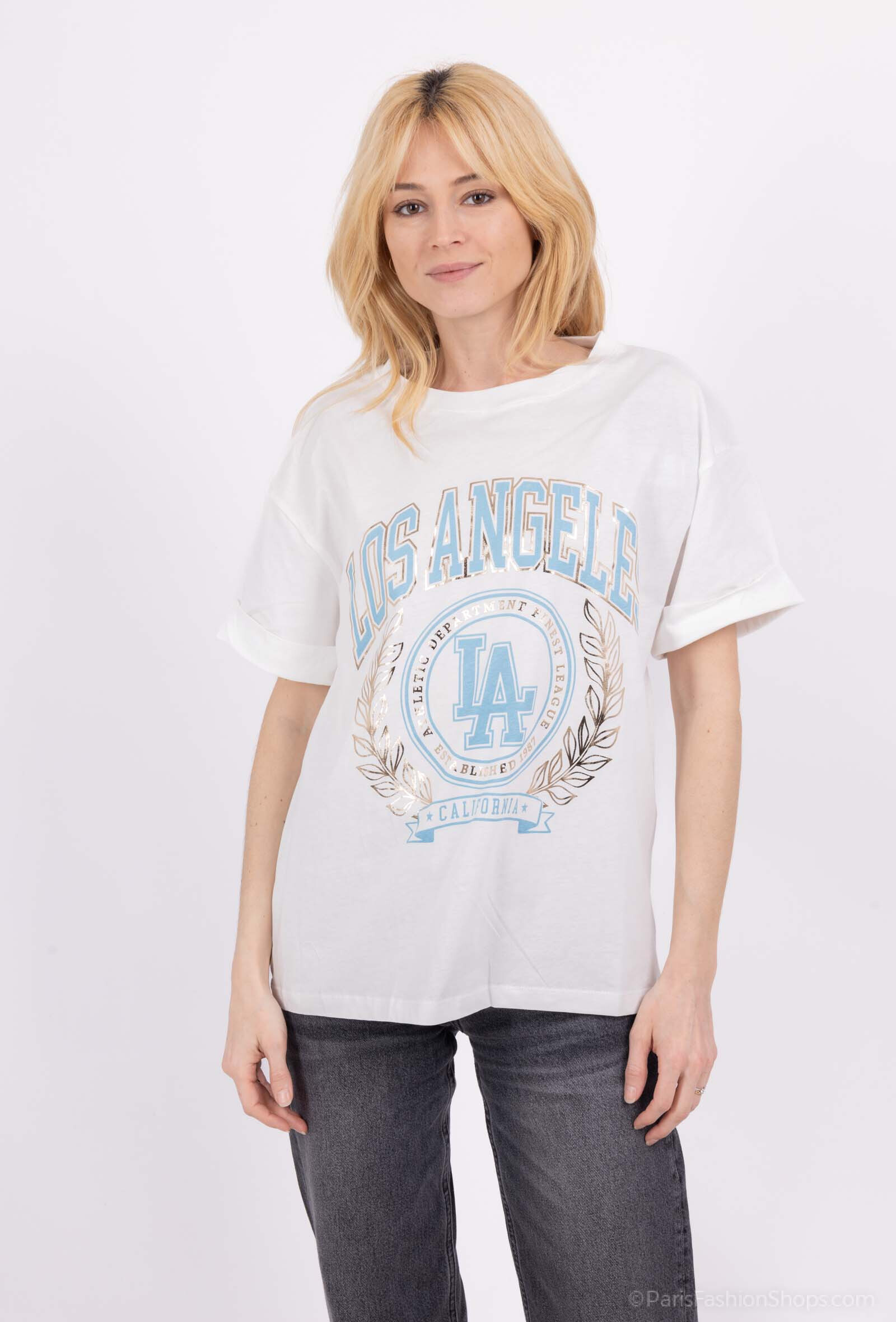 Wholesaler FASHION C&Z - Printed V-NECK T-shirt