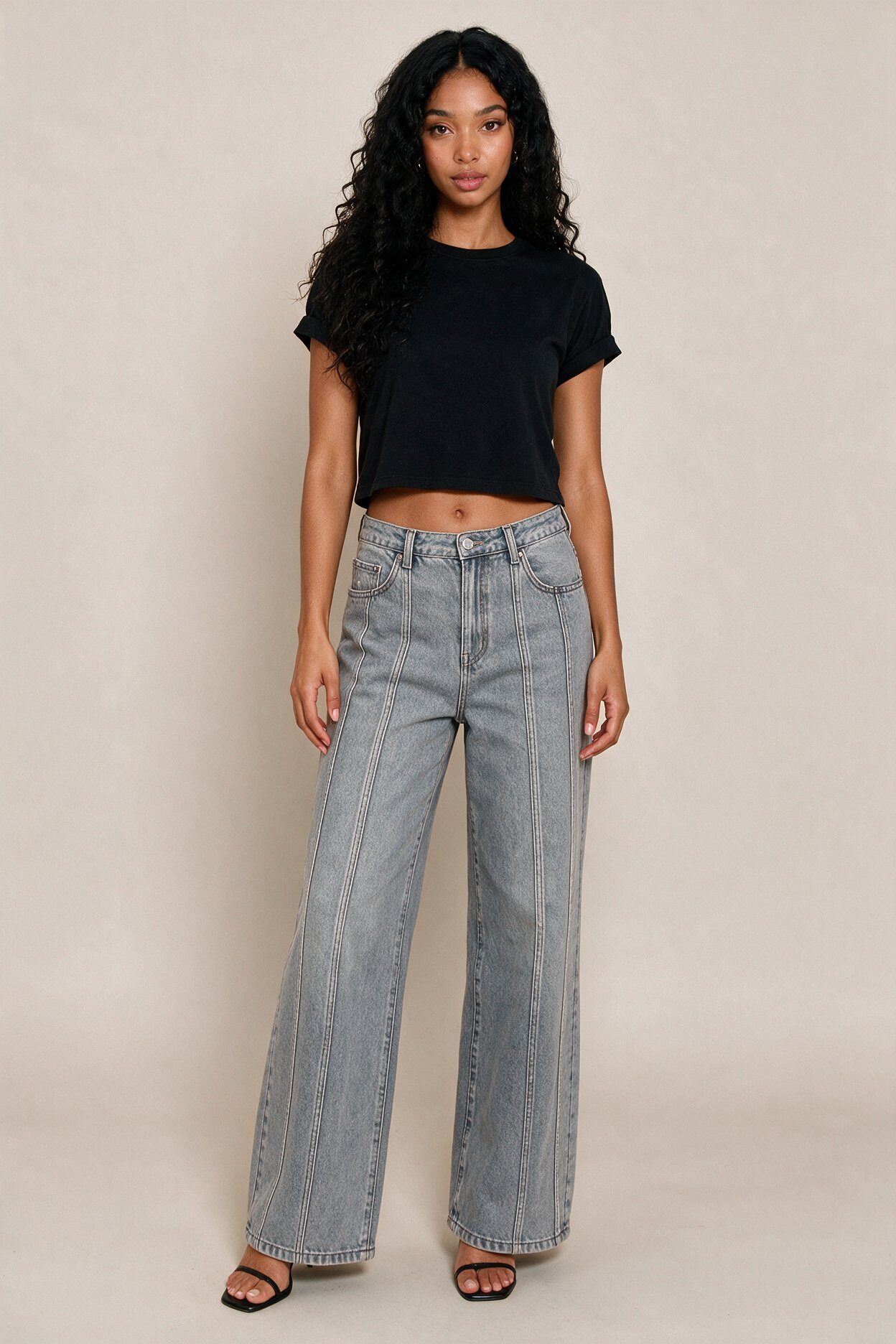 Grossiste FASHION SELECT - Crop top tee-shirt essentiel