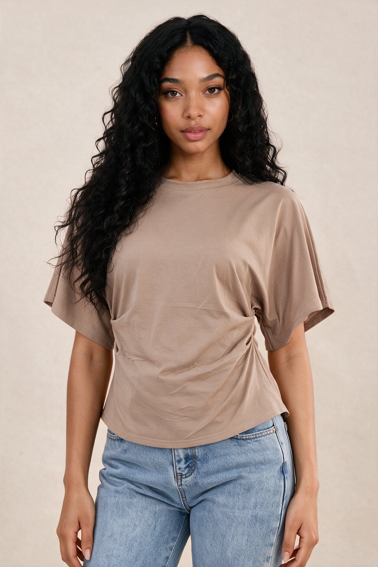 Grossiste FASHION SELECT - Tee-shirt ample coupe droite