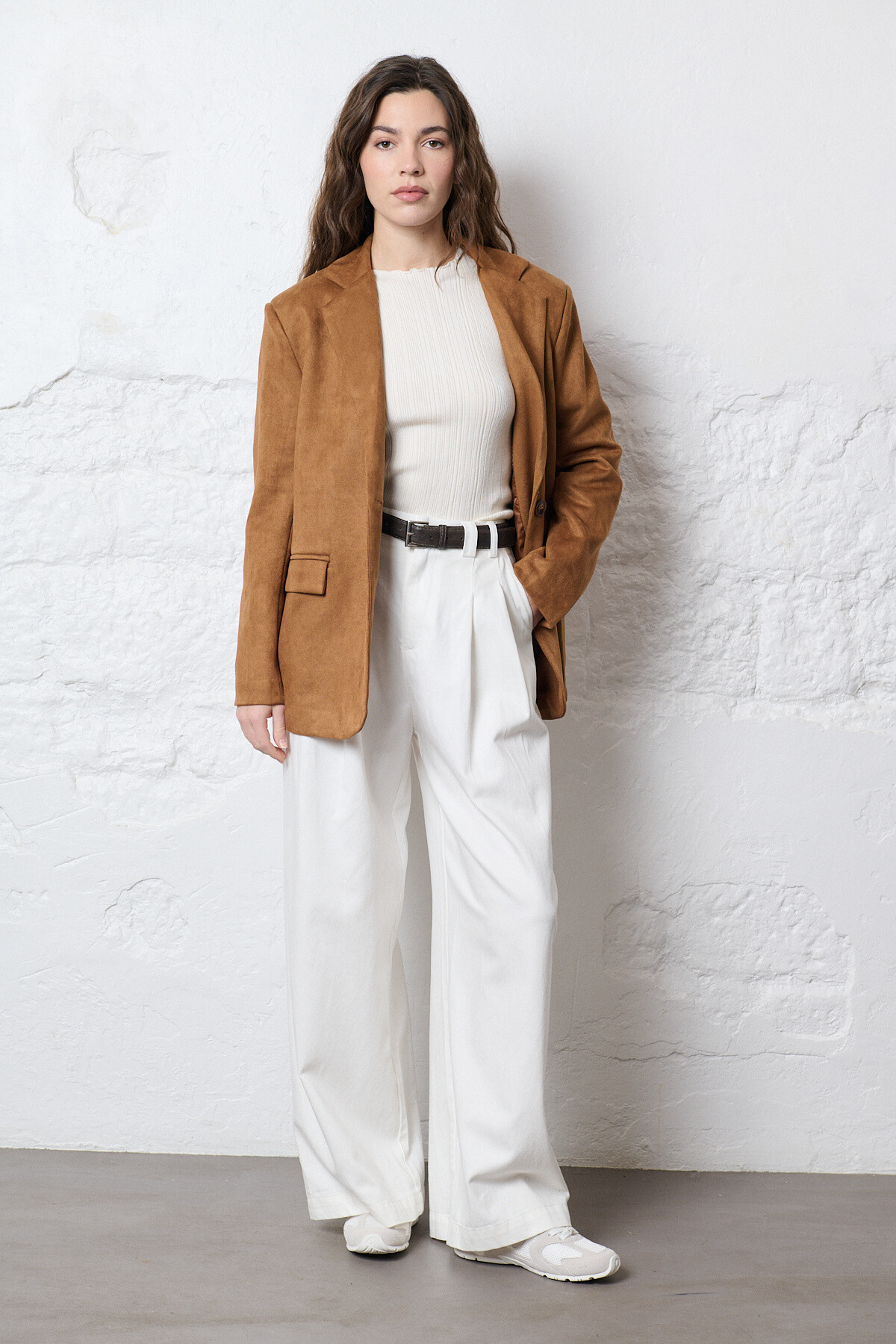 Grossista Feelkoo - BLAZER IN CAMOSCIO