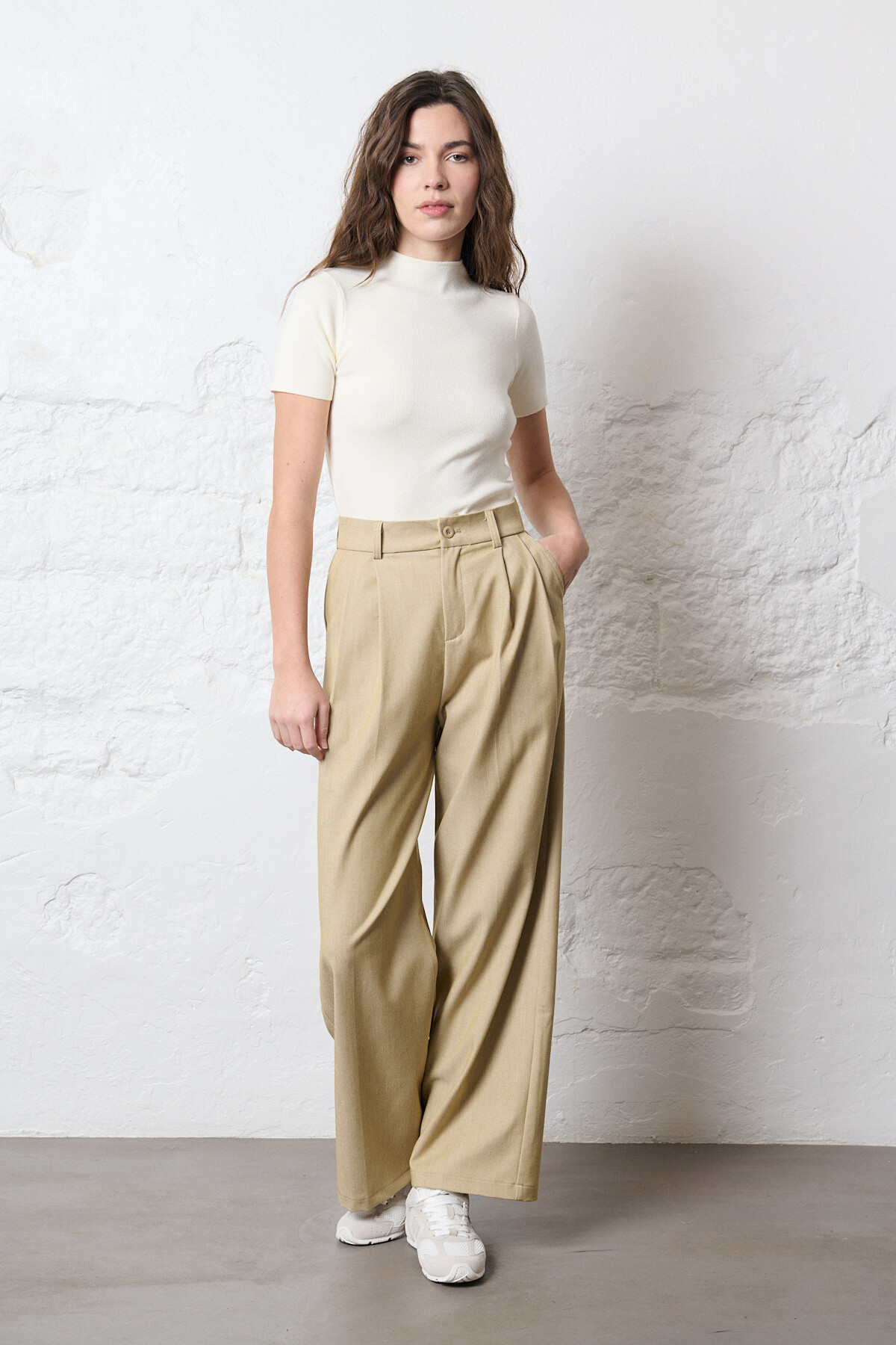 Wholesaler Feelkoo - Heather colored suit pants