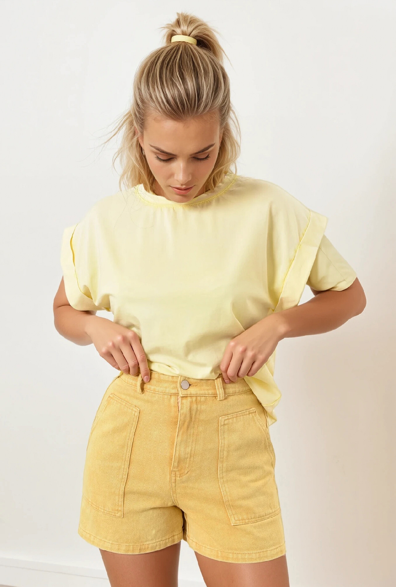 Wholesaler Feelkoo - Flavified colorful jeans shorts