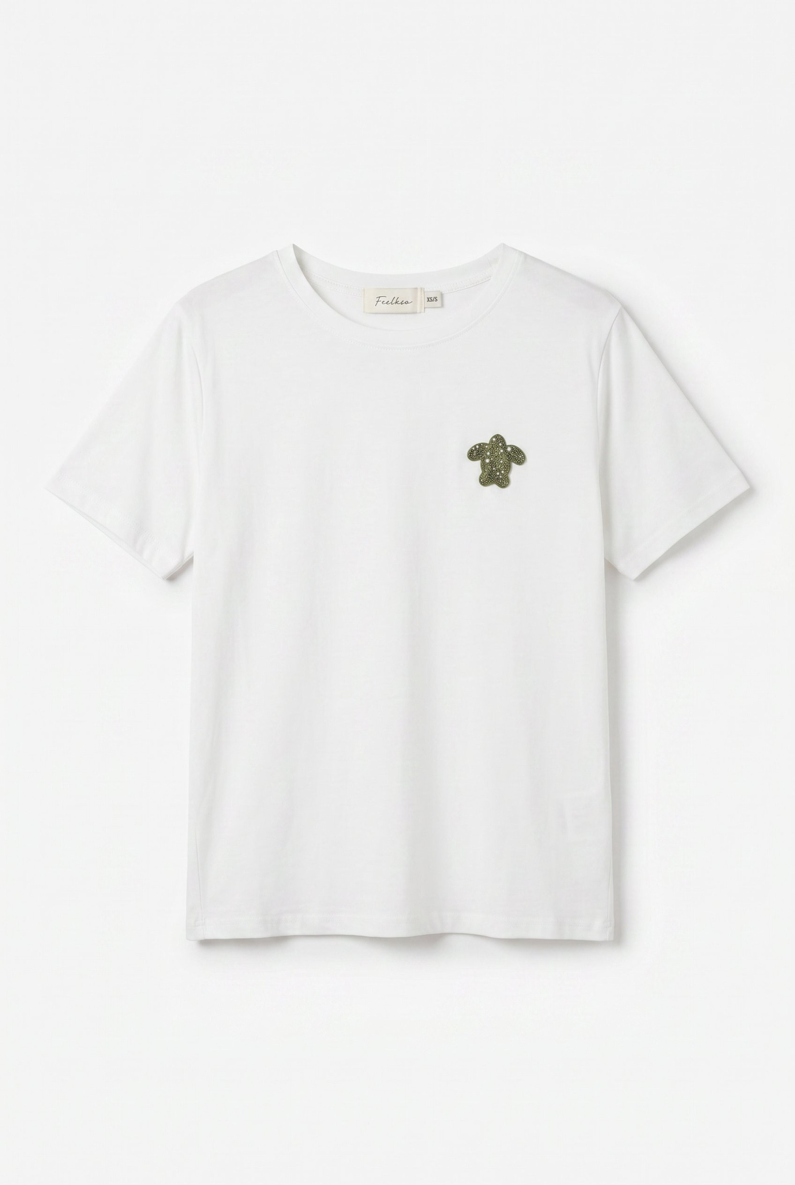 Grossiste Feelkoo - T-shirt avec broderie tortue