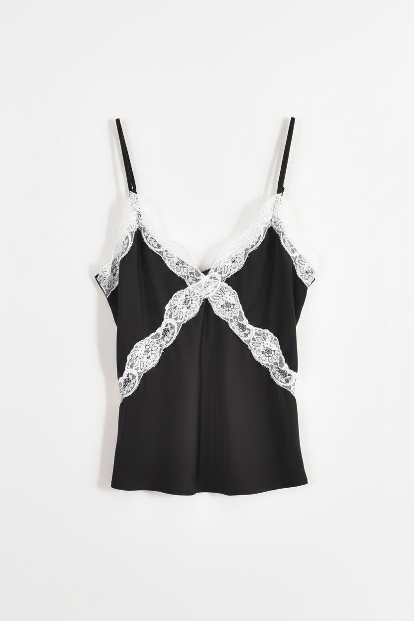Grossiste Feelkoo - Top à fines bretelles de style lingerie