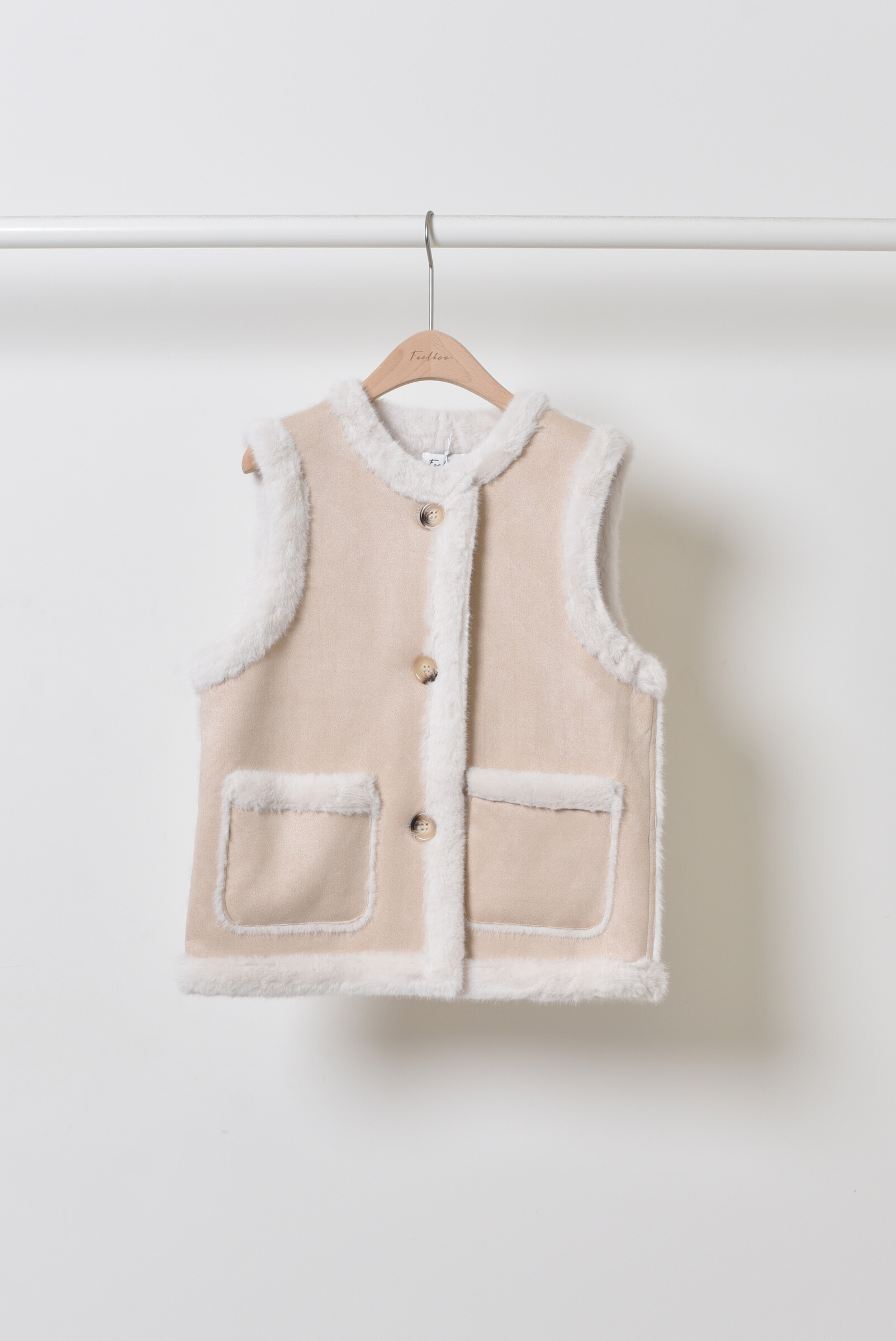 Mayorista Feelkoo - Chaqueta de pelo sintético sin mangas