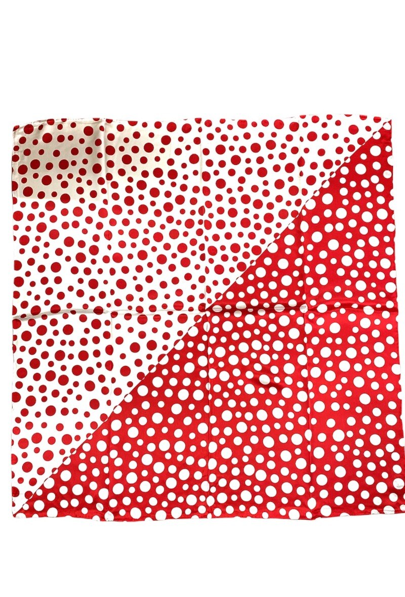 Großhändler Feelmoon - Quadratisches Seidentuch mit Punktmuster