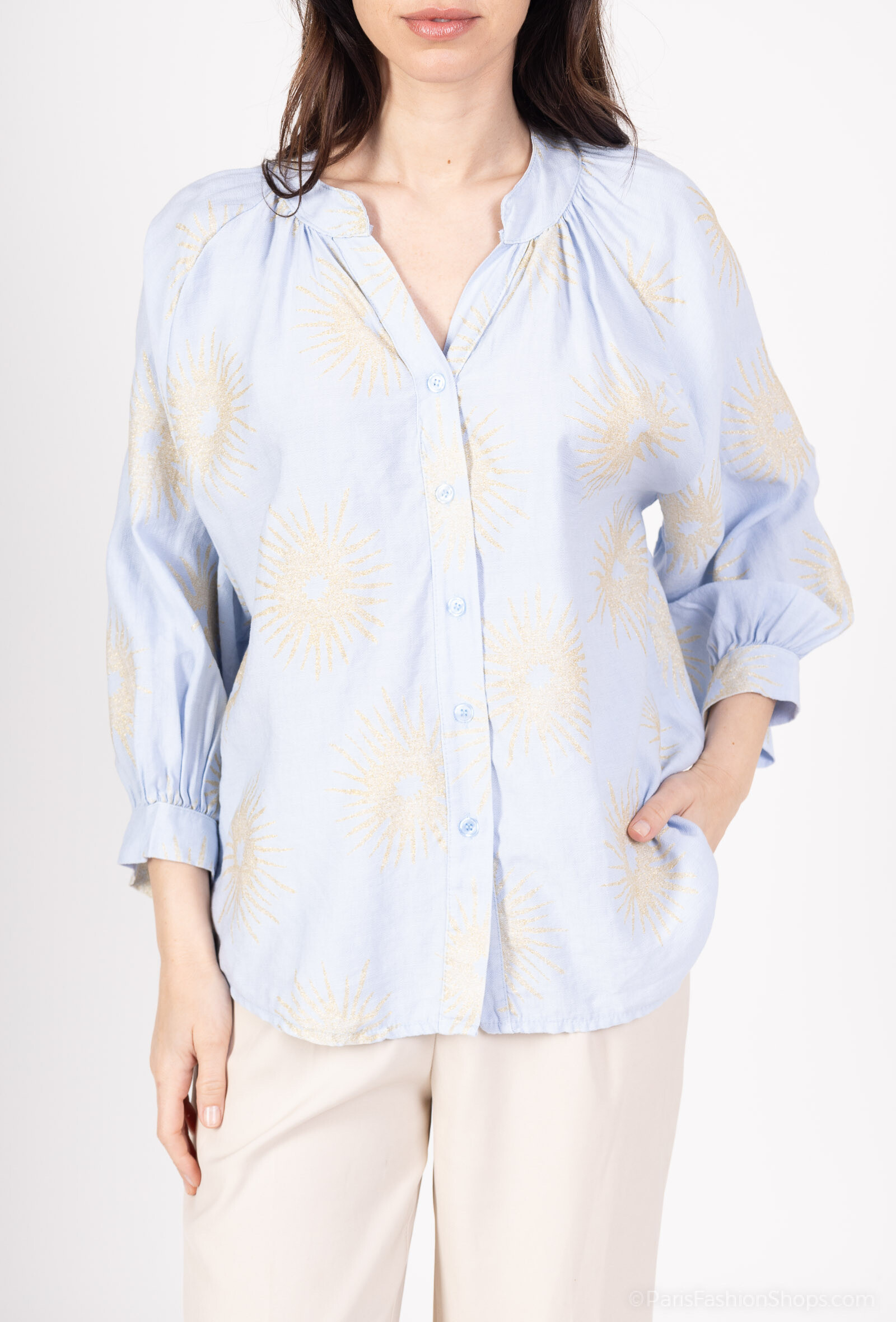 Grossiste FEELOOK - Chemise a motif imprimé soleil