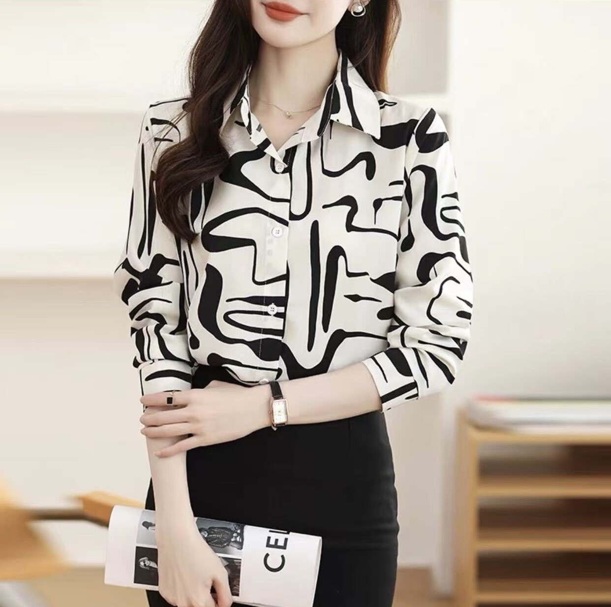 Grossiste FEELOOK - Chemise a motif imprimée