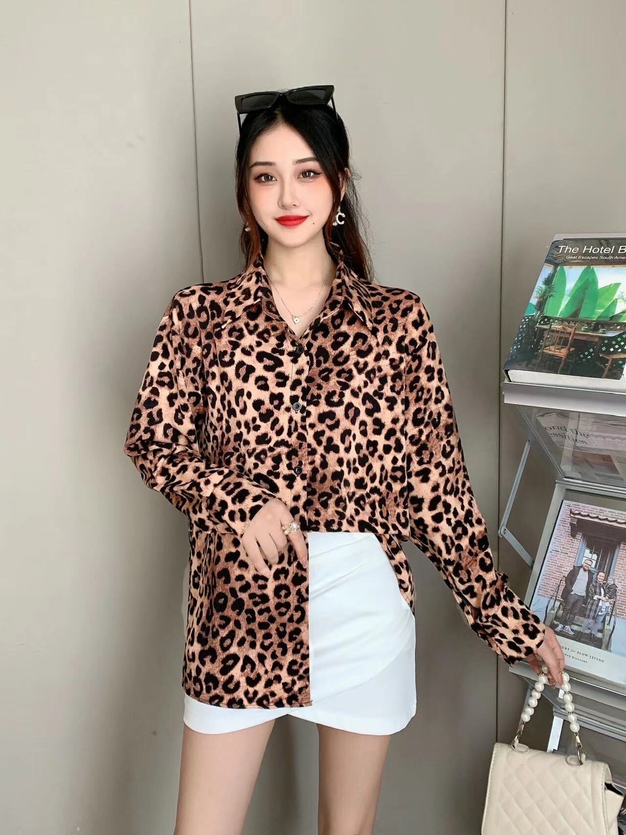 Grossiste FEELOOK - Chemise a motif imprimée léopard