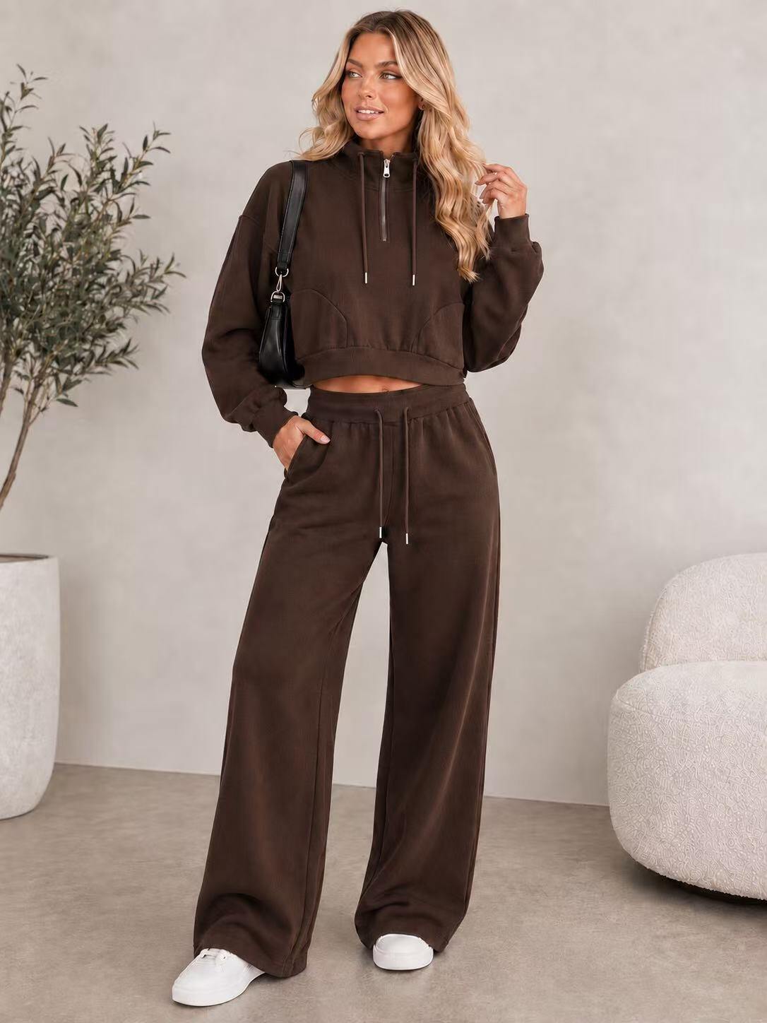 Wholesaler FEELOOK - Wide-leg top and pants sets