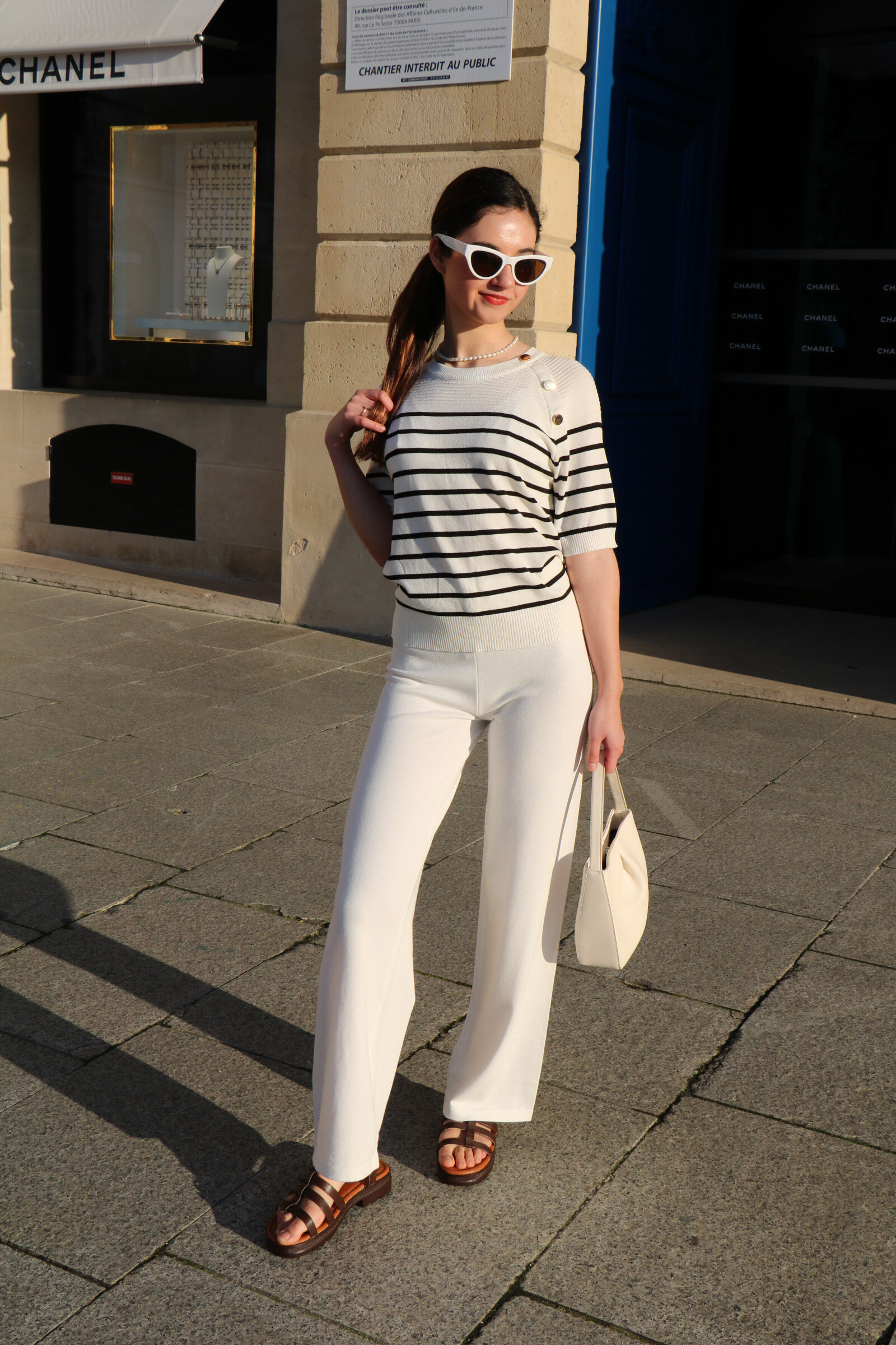 Grossiste FEELOOK - Ensemble en maille T-shirt et Pantalon