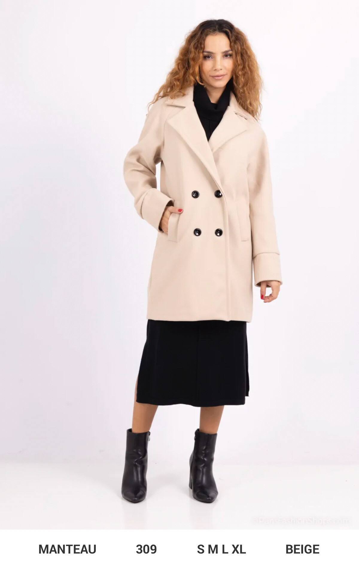 Wholesaler FEELOOK - Coat with button closure