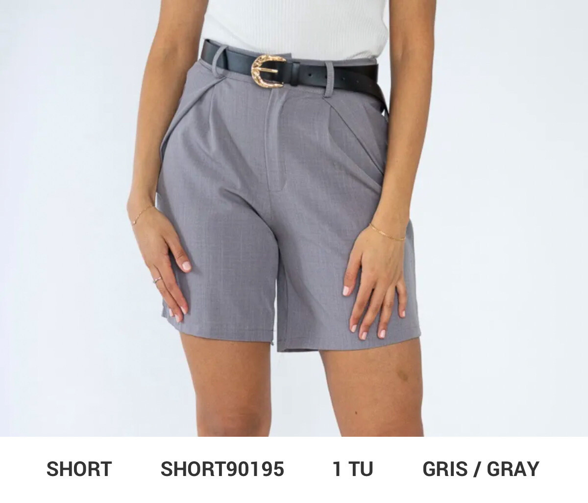 Grossista FEELOOK - Short Elegante Vita Alta con Cintura