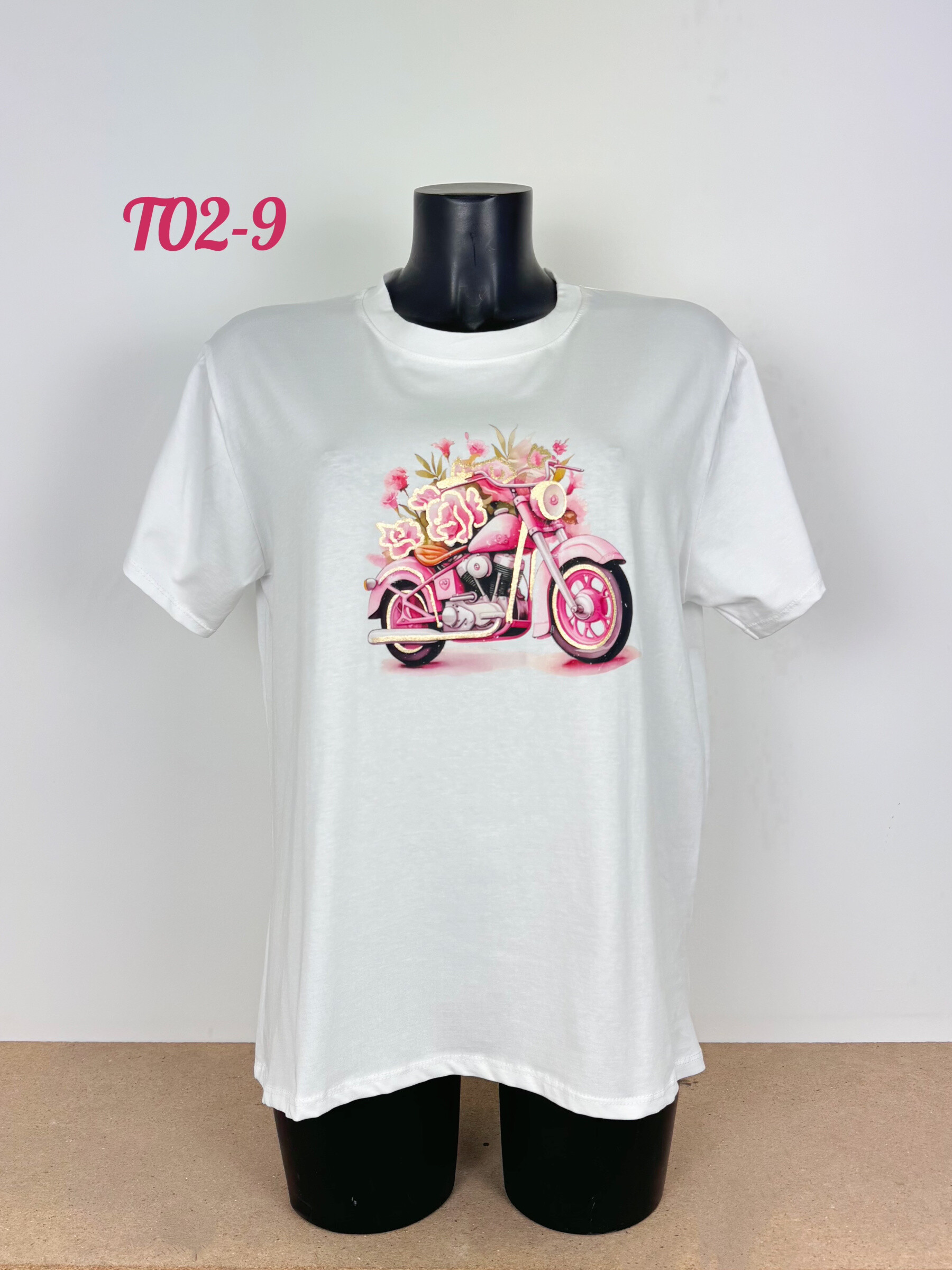 Grossiste FEELOOK - T-shirt en coton avec motif grande taille stretch