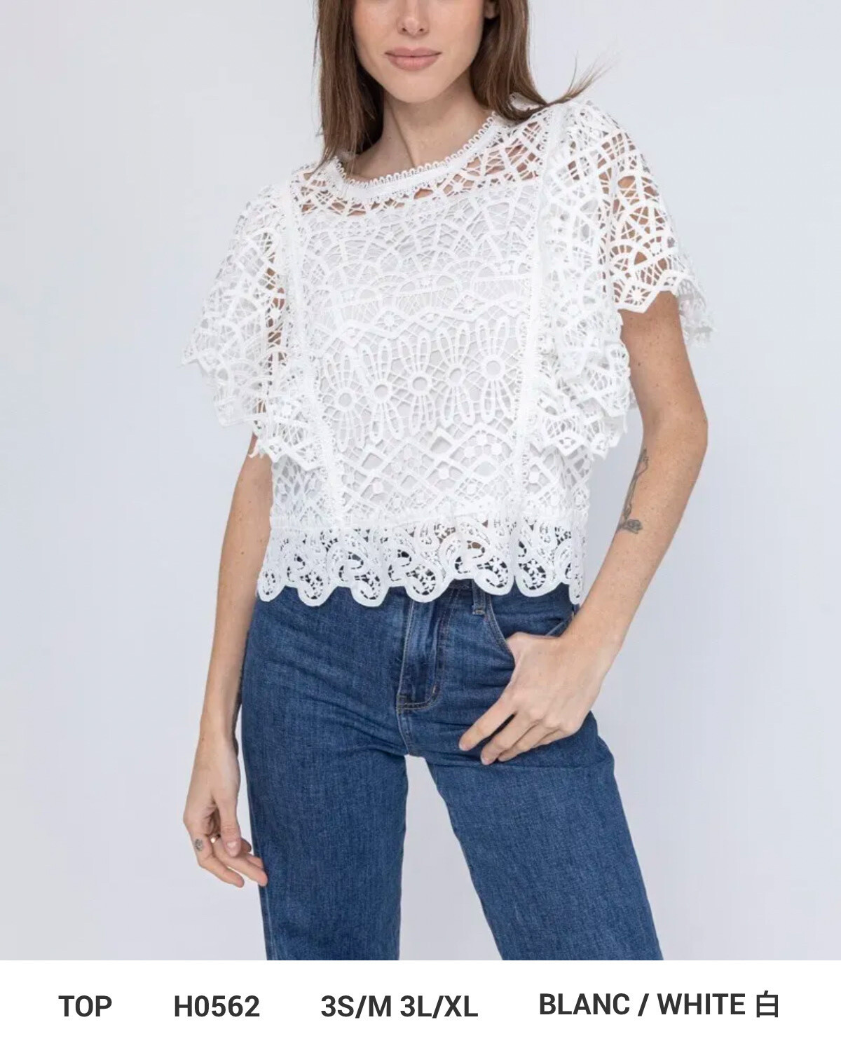Grossiste FEELOOK - Haut TOP en Dentelle Élégant et Féminin Bohème